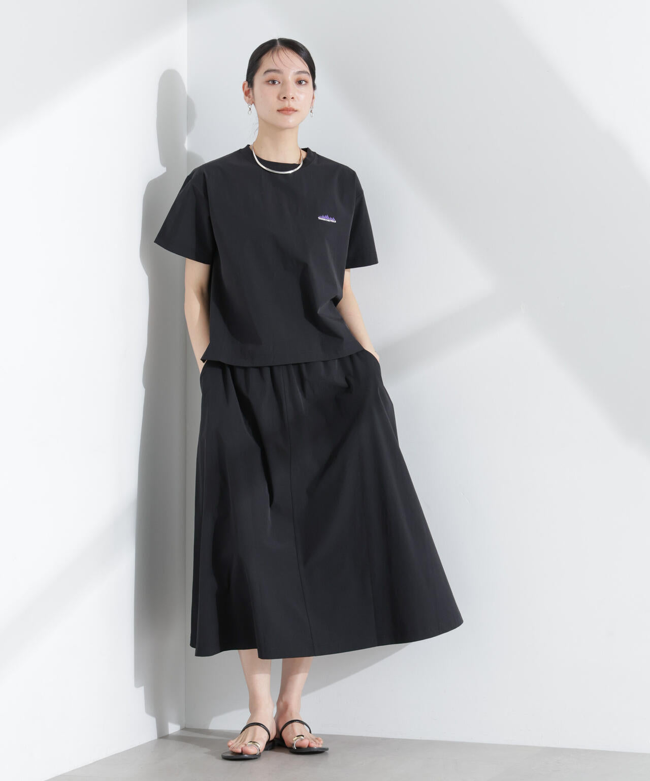 THOUSAND MILE/ショートスリーブTシャツ スカートセット 6715131001
