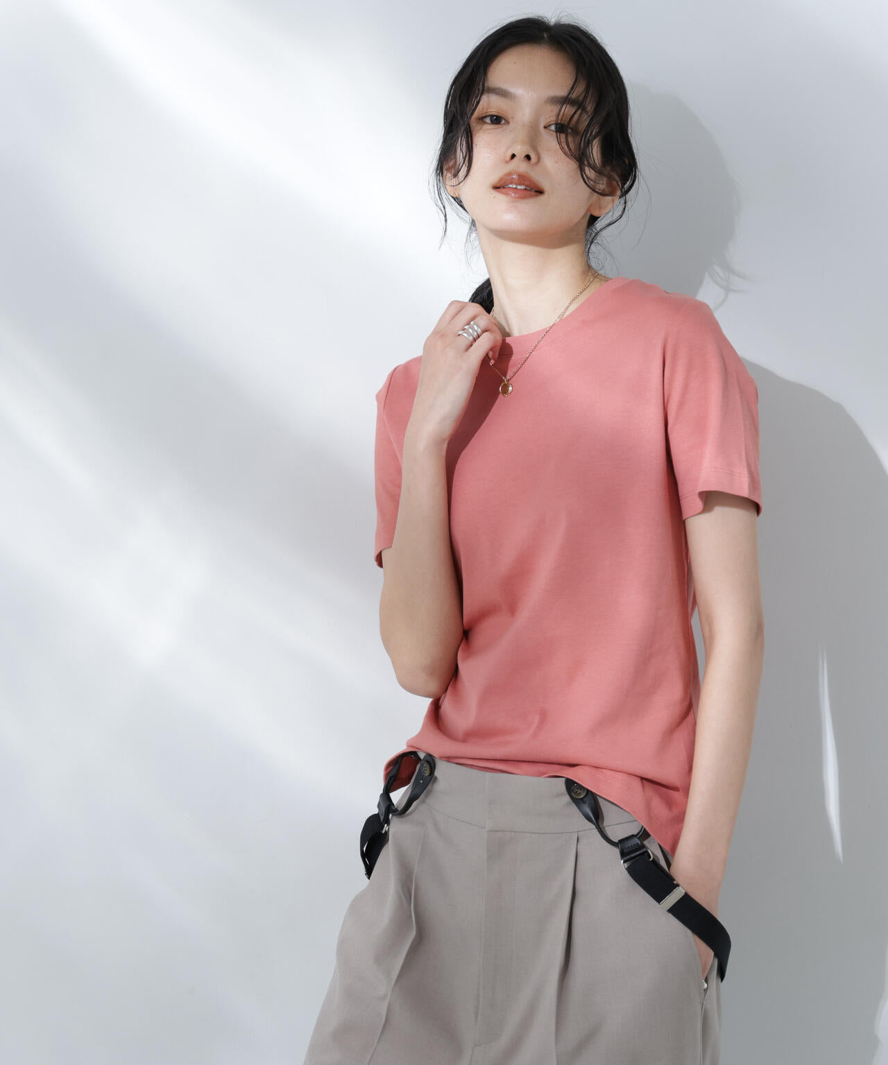 Anti Soaked(R) 汗染み防止カラフルクルーTシャツ 6695124306
