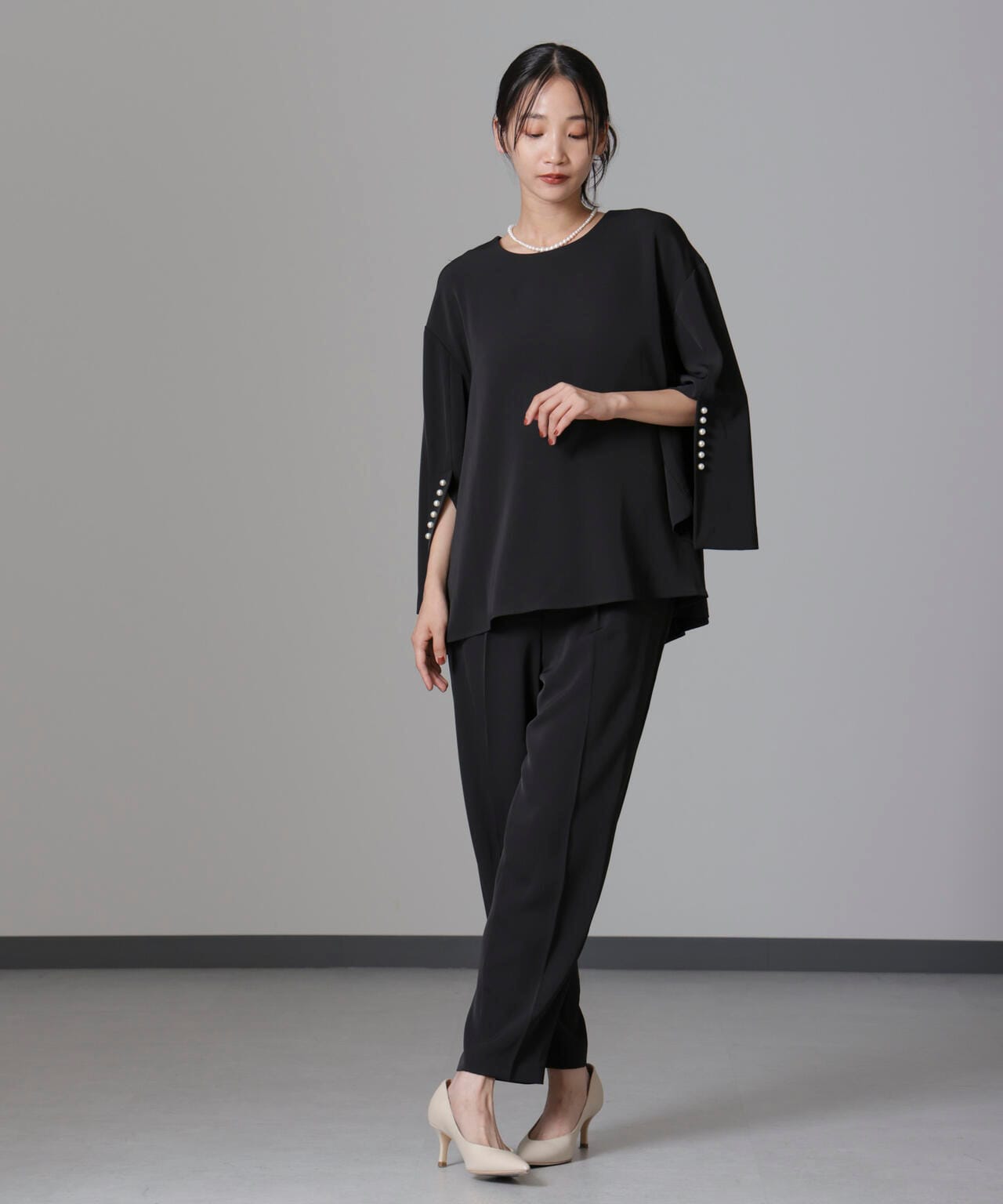 troisiemechaco/DOUBLE CLOTH セットアップパンツ 6714229002