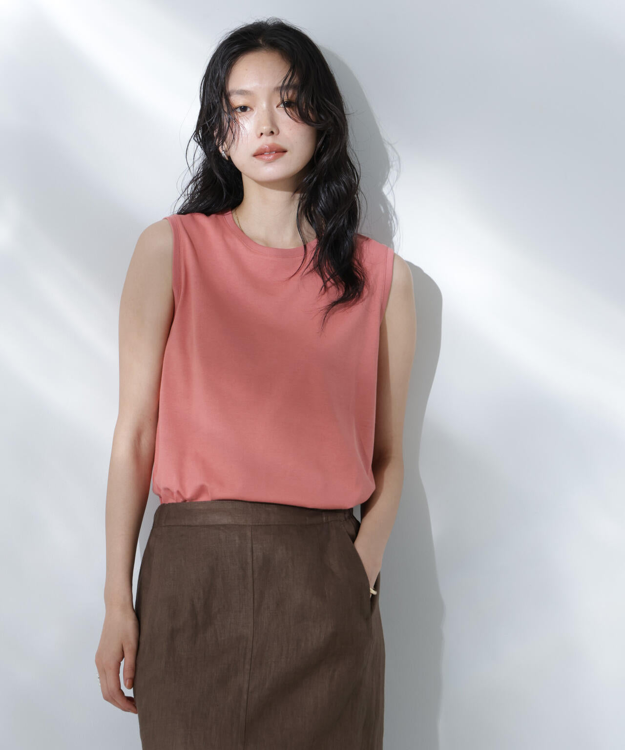 Anti Soaked(R) 汗染み防止カラフルノースリTシャツ 6695124307