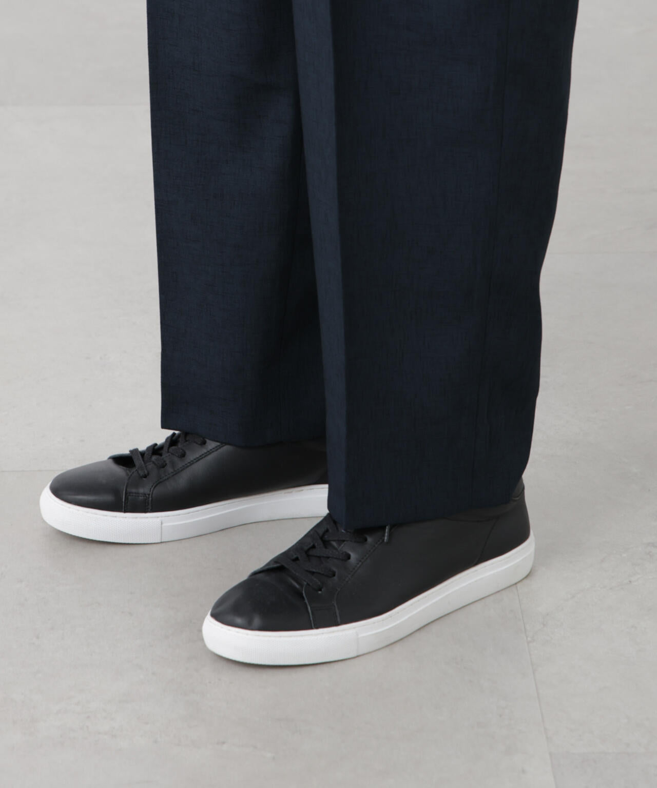 テックリネンリラックスタックテーパードパンツ 6725127217