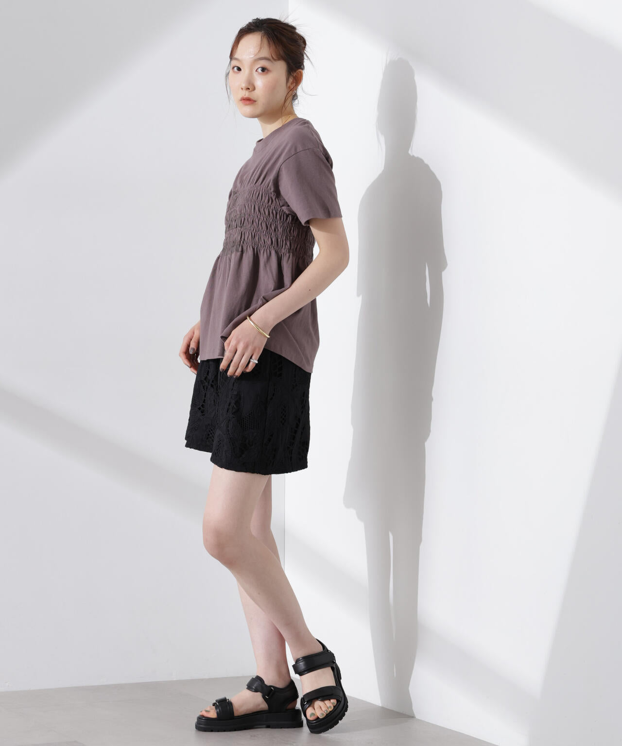 RUSSELL ATHLETIC/別注 Jersey Shirring T 6715124035