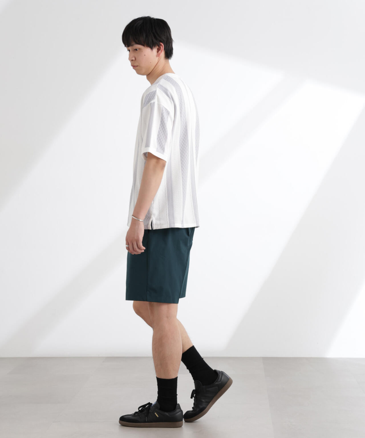 ストライプジャガードTシャツ 半袖 6725124221