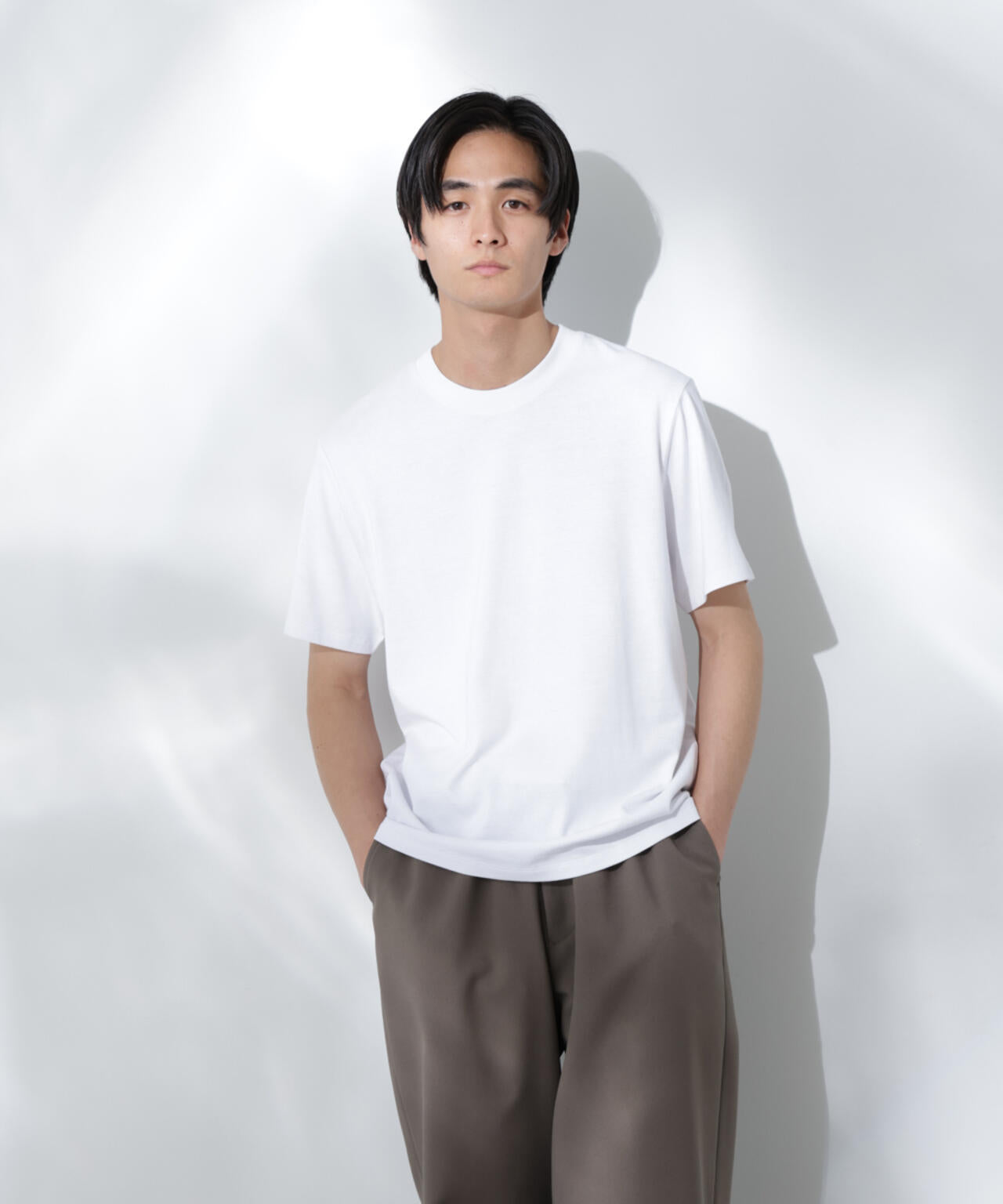 Anti Soaked(R) 汗染み防止 クルーネック レギュラーシルエットTシャツ 6685124202