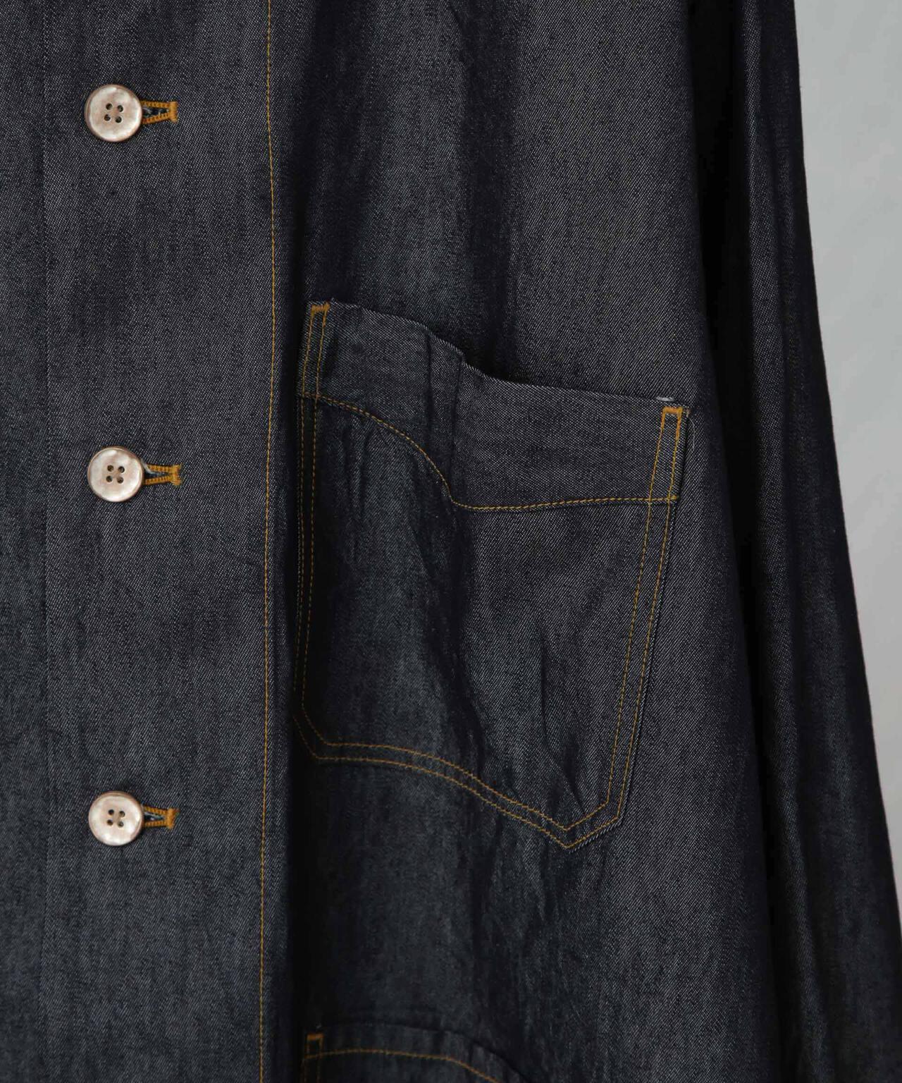 benine 9/6oz Silk Denim Work Jacket 6705112038