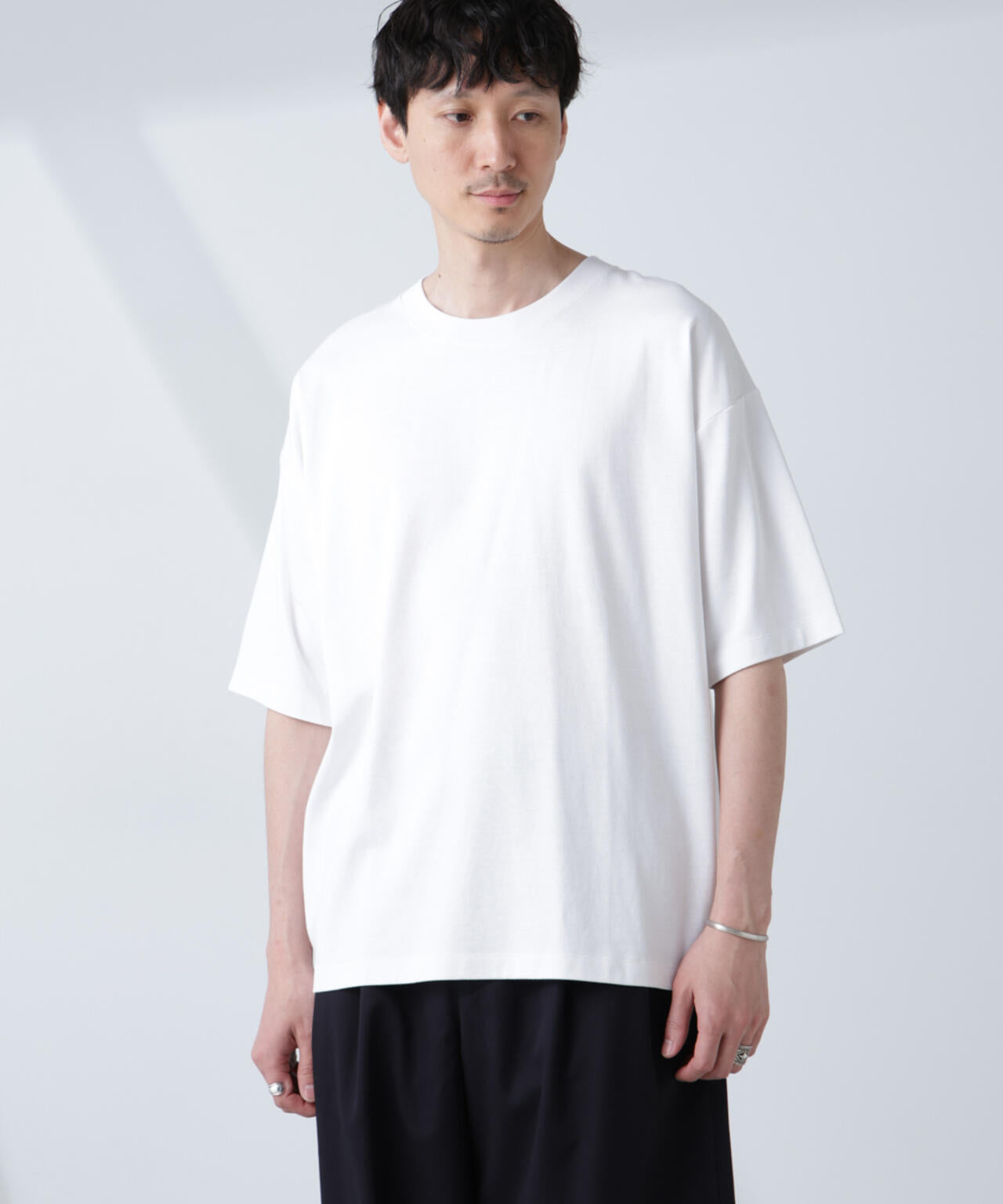 WEB限定/Anti Soaked(R) 汗染み防止 クルーネック ビッグシルエットTシャツ 6685124233
