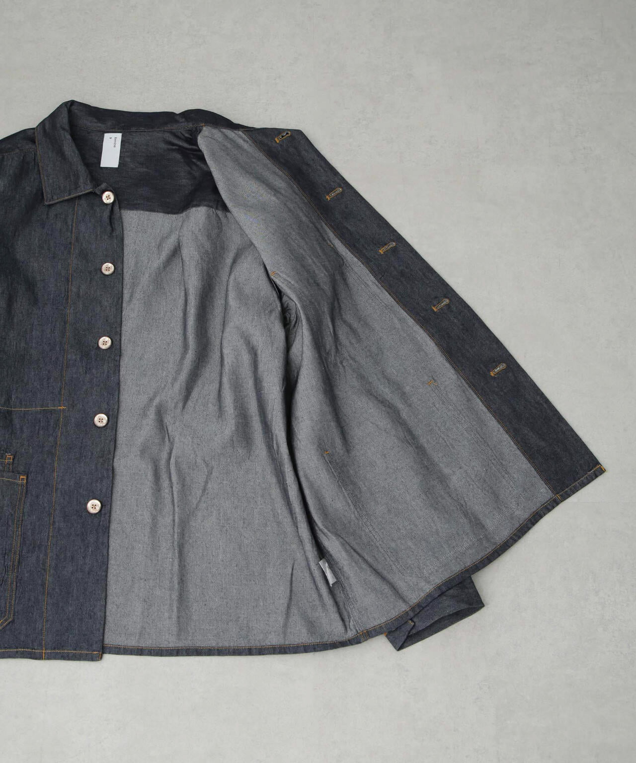 benine 9/6oz Silk Denim Work Jacket 6705112038