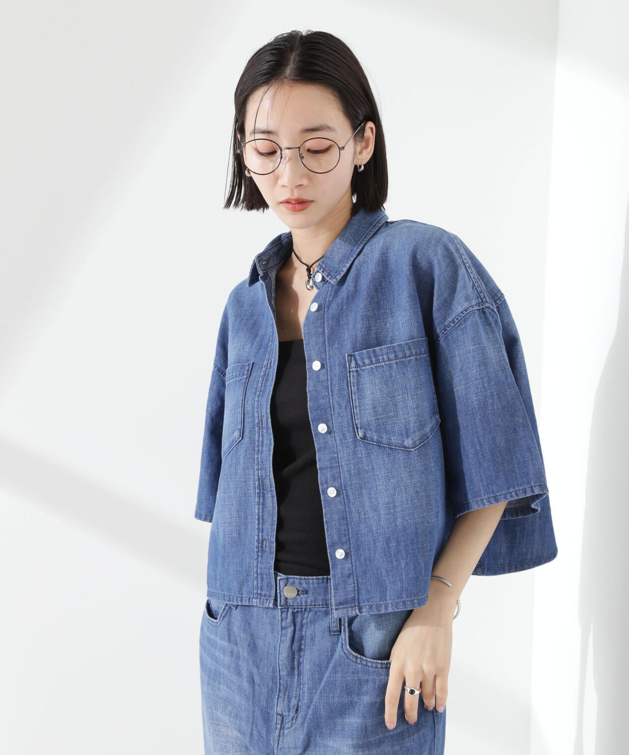 Healthy DENIM/Breezy Rosehip 半袖シャツ 6715121005