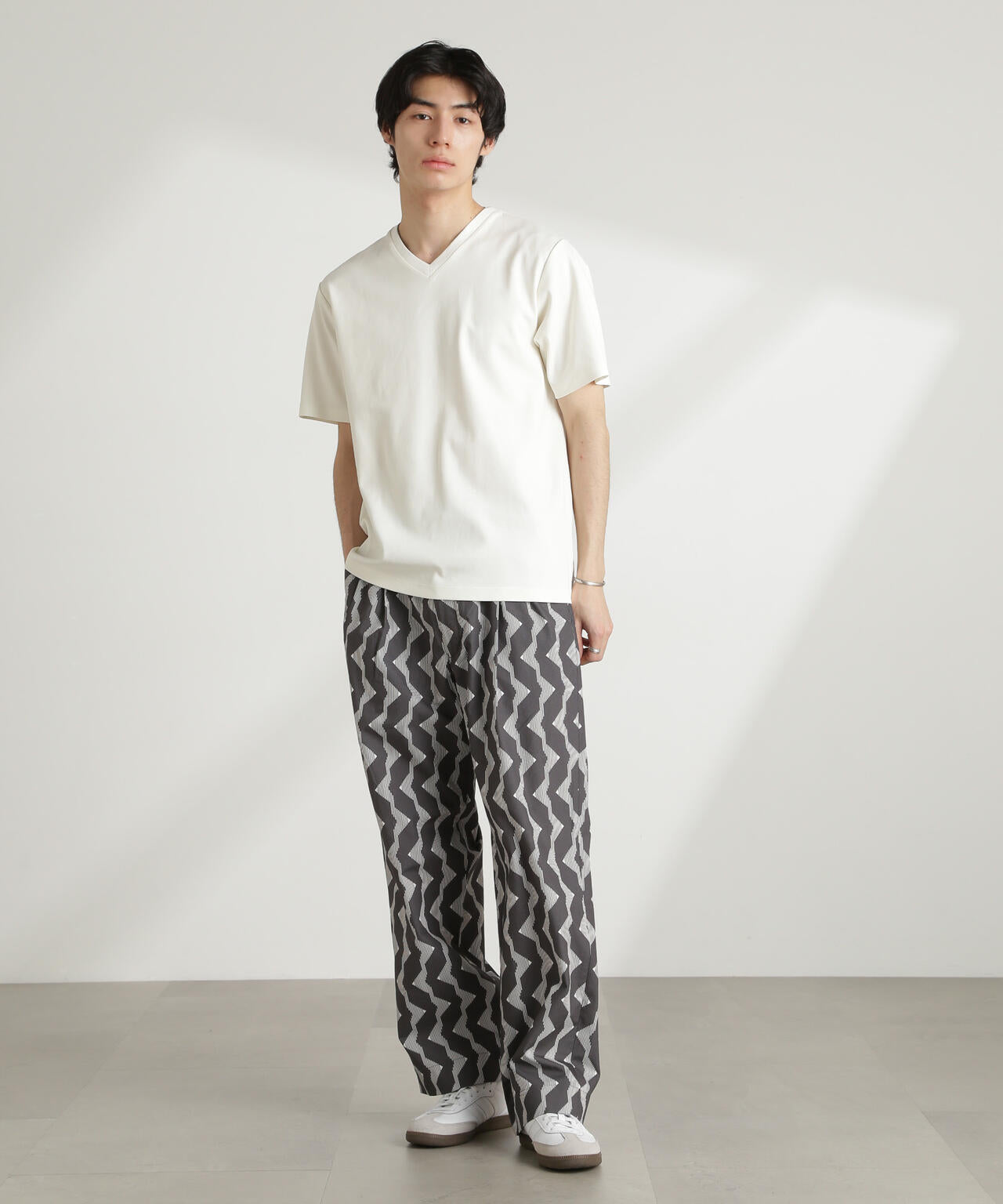 ダブルスムースVネックTシャツ 半袖 6725124214