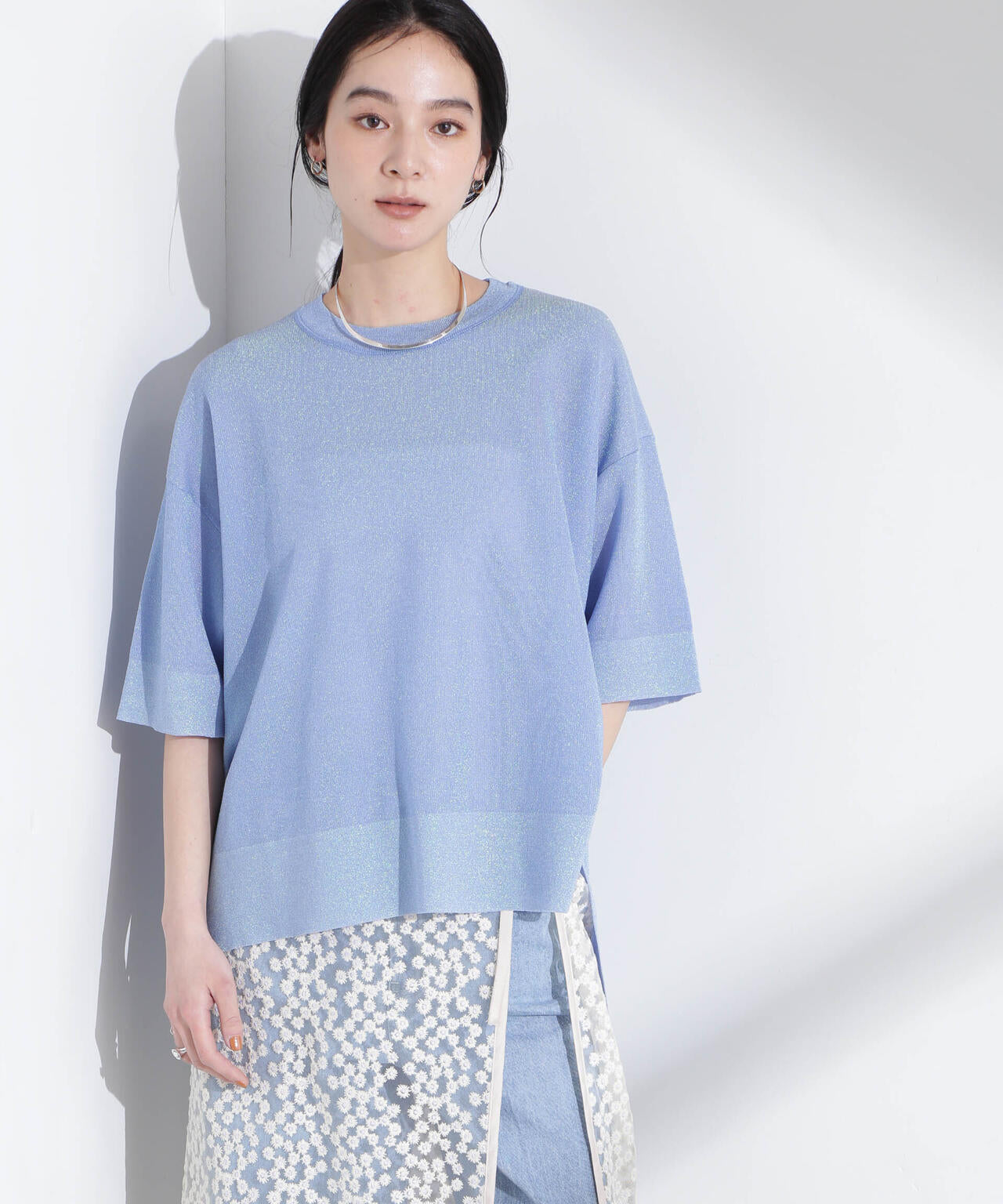オーロララメシアースムースニットTシャツ 6695122312