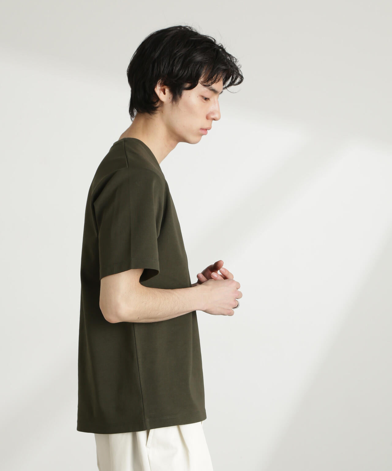 ダブルスムースVネックTシャツ 半袖 6725124214