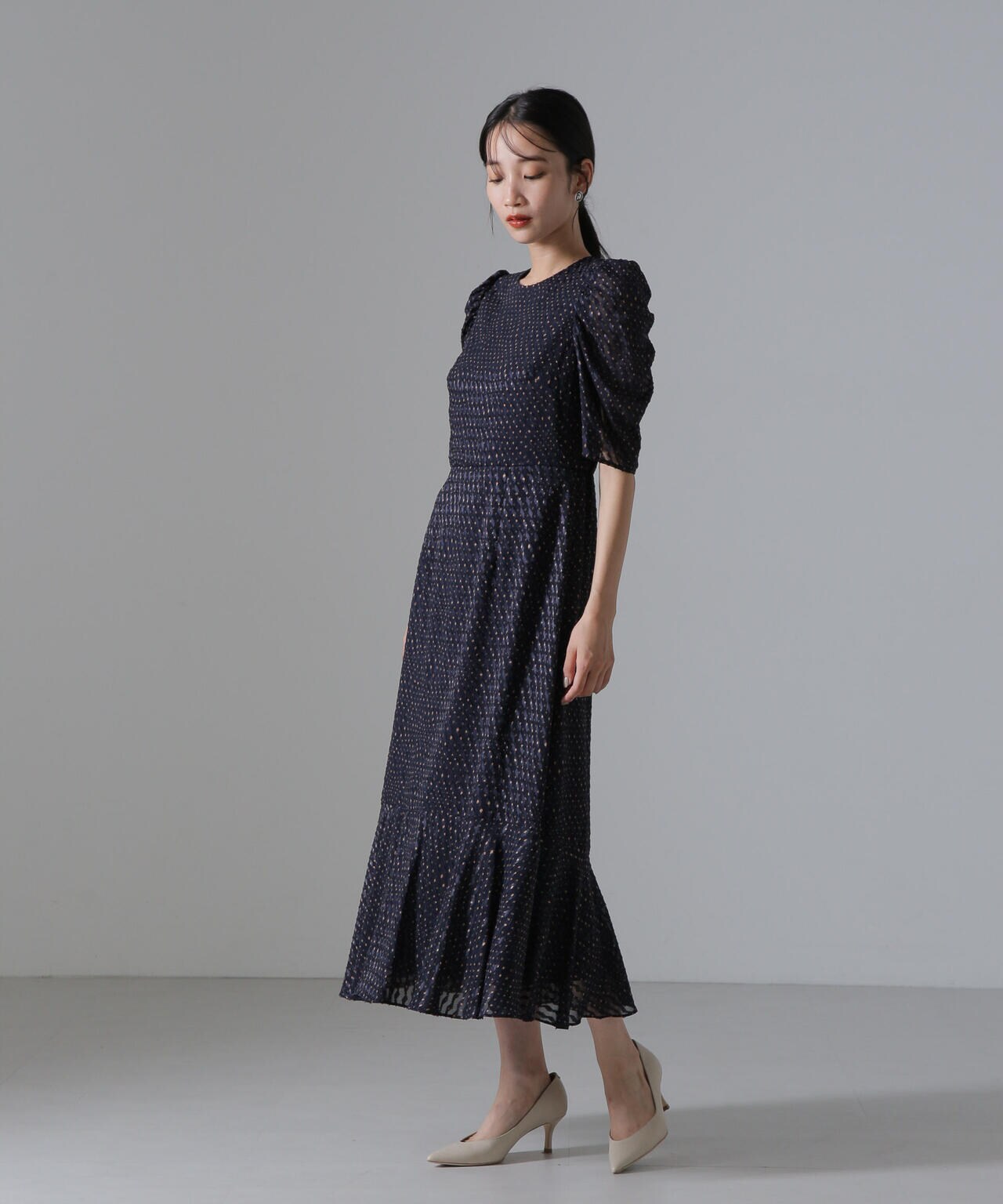 troisiemechaco/カットジャガードワンピース 6714219033