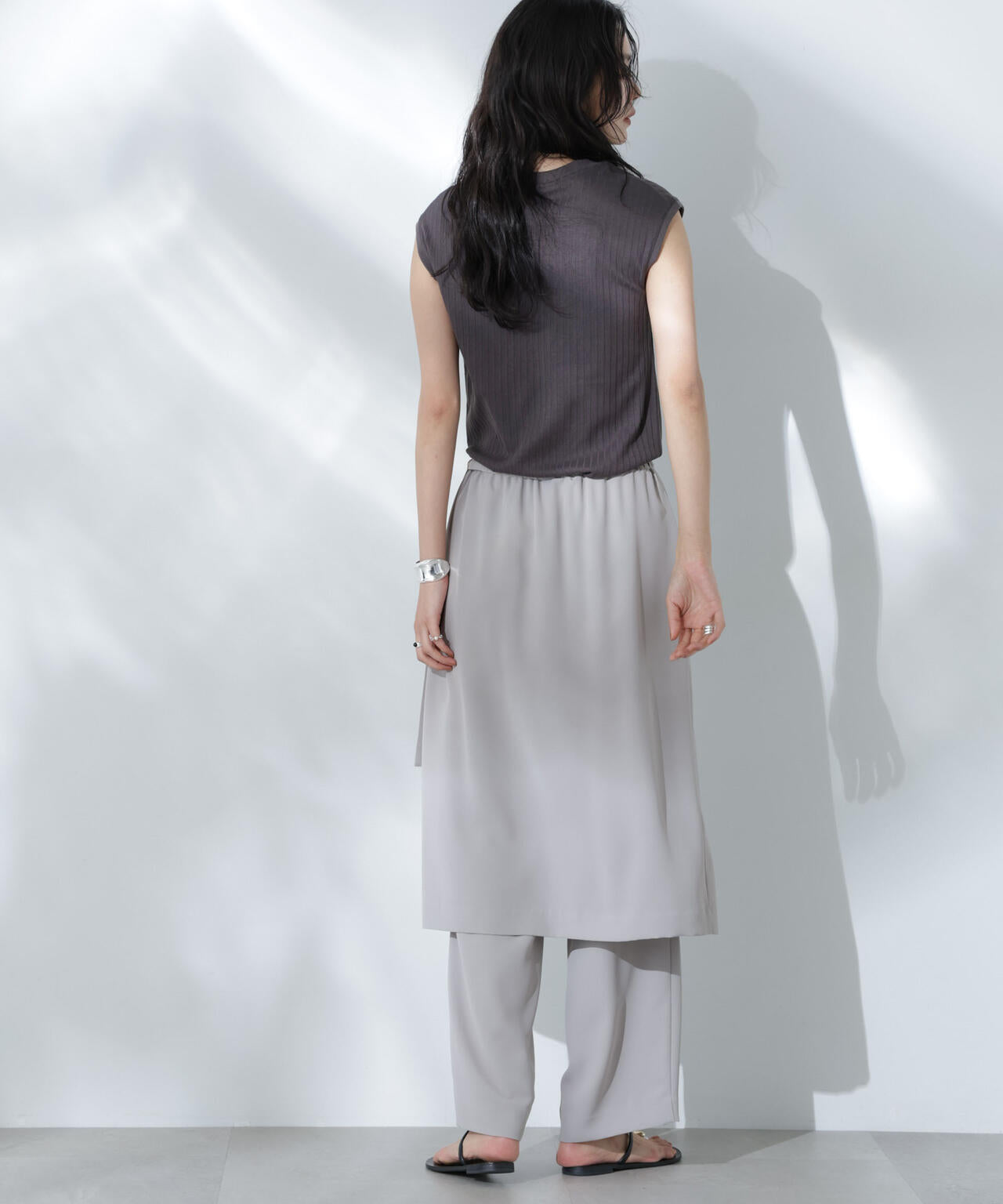 Anti Soaked(R) 汗染み防止リブノースリーブTシャツ(セットアップ可) 6695124305