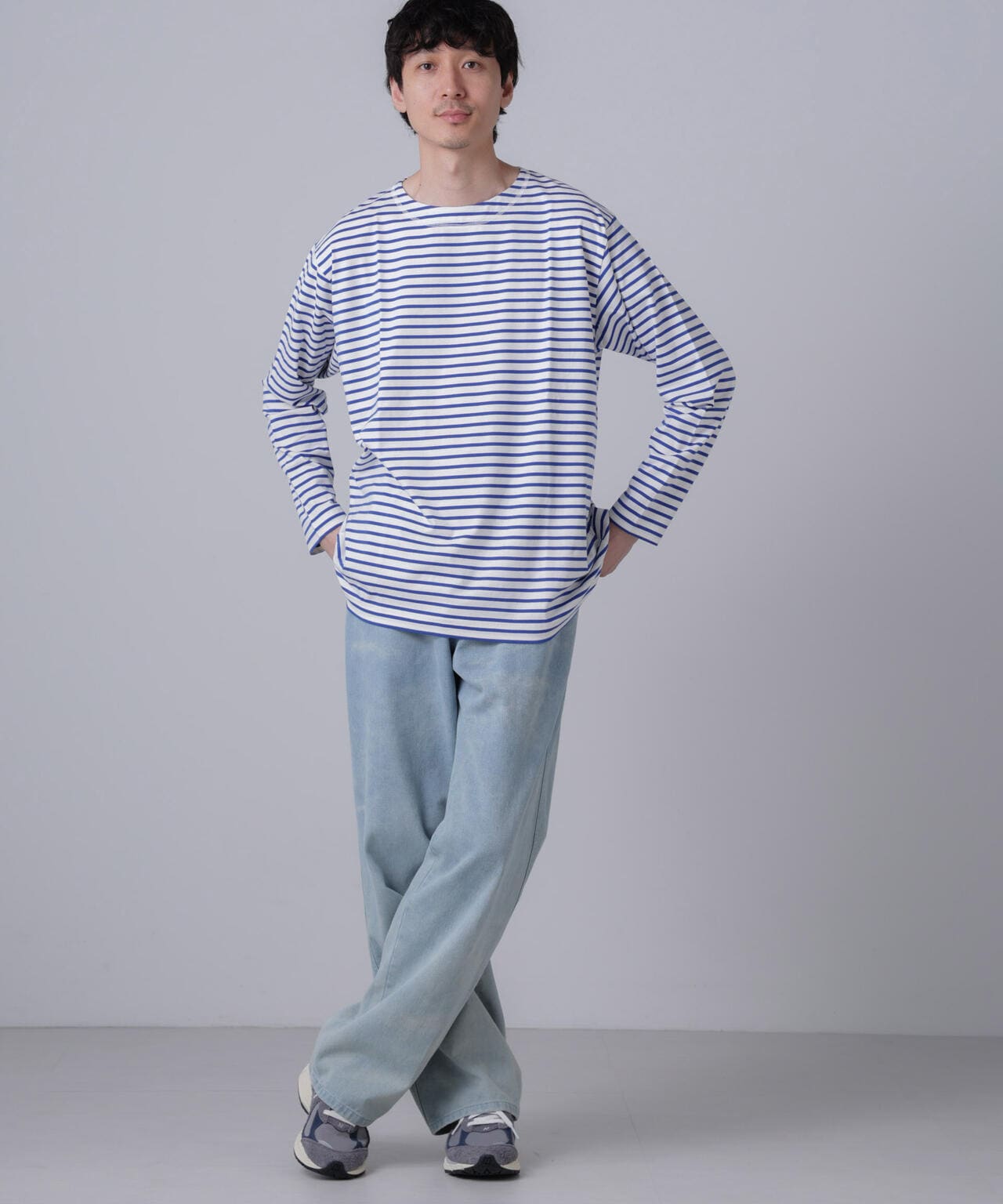 「NJ/CLUB」HOMESTOCKボーダーボートネックTシャツ 6684223201