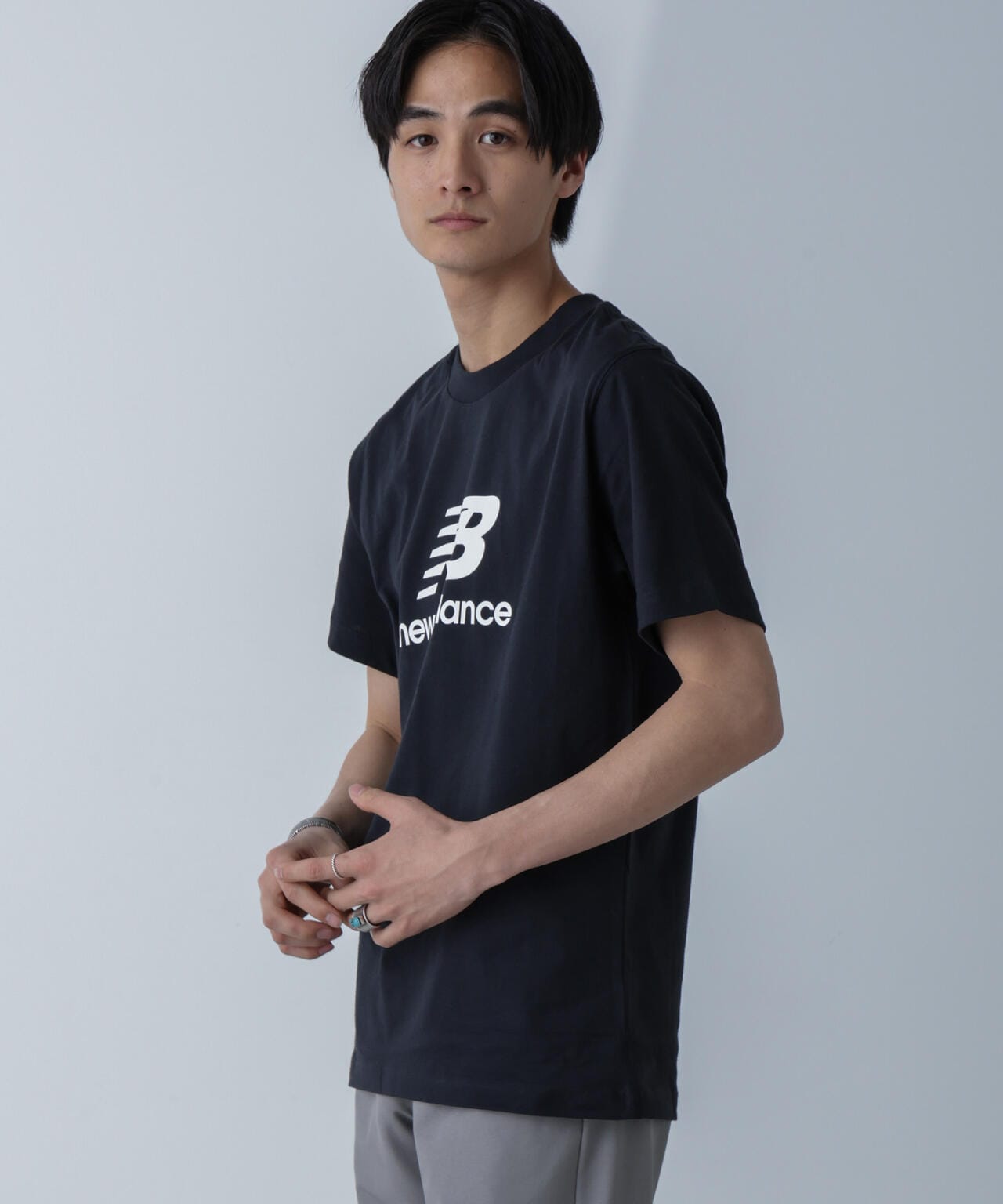 new balance/Stacked Logo ショートスリーブTシャツ 6704124043