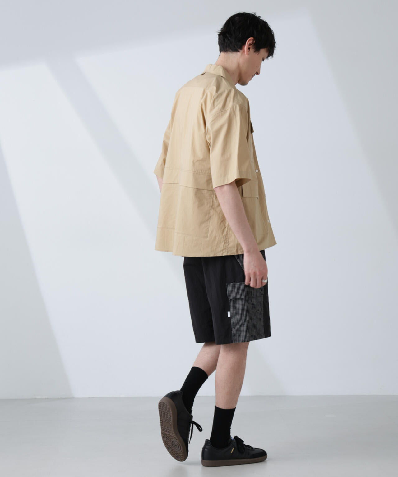 「NJ/CLUB」 ユーティリティマルチポケットシャツ 半袖 6685121207