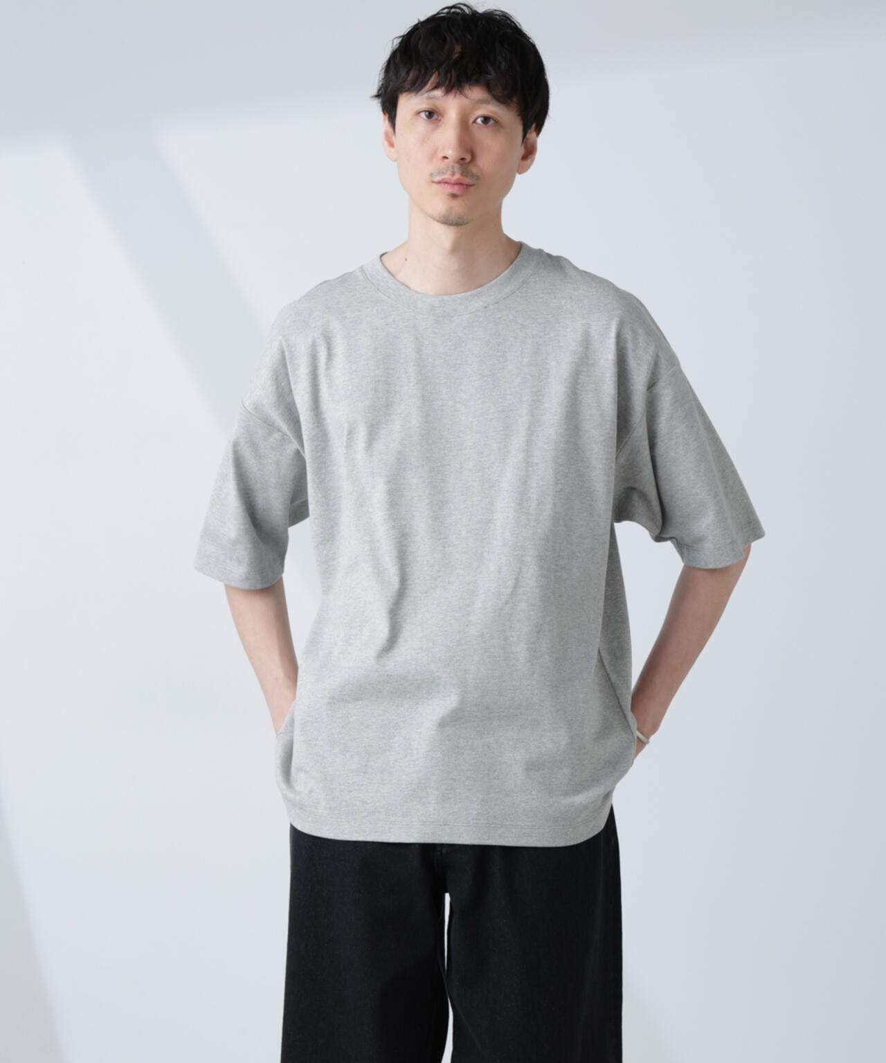 WEB限定/Anti Soaked(R) 汗染み防止 クルーネック ビッグシルエットTシャツ 6685124233