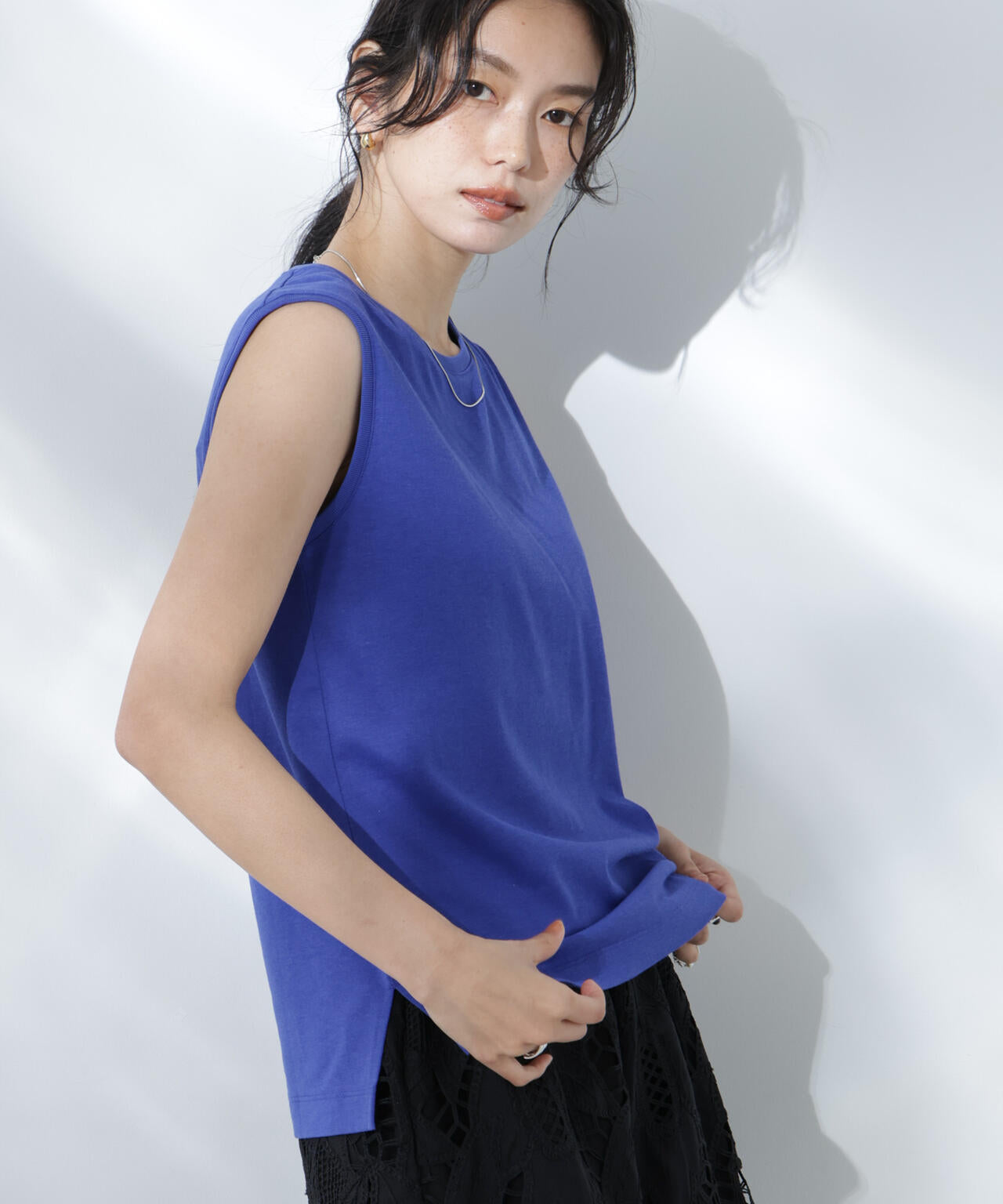 Anti Soaked(R) 汗染み防止カラフルノースリTシャツ 6695124307