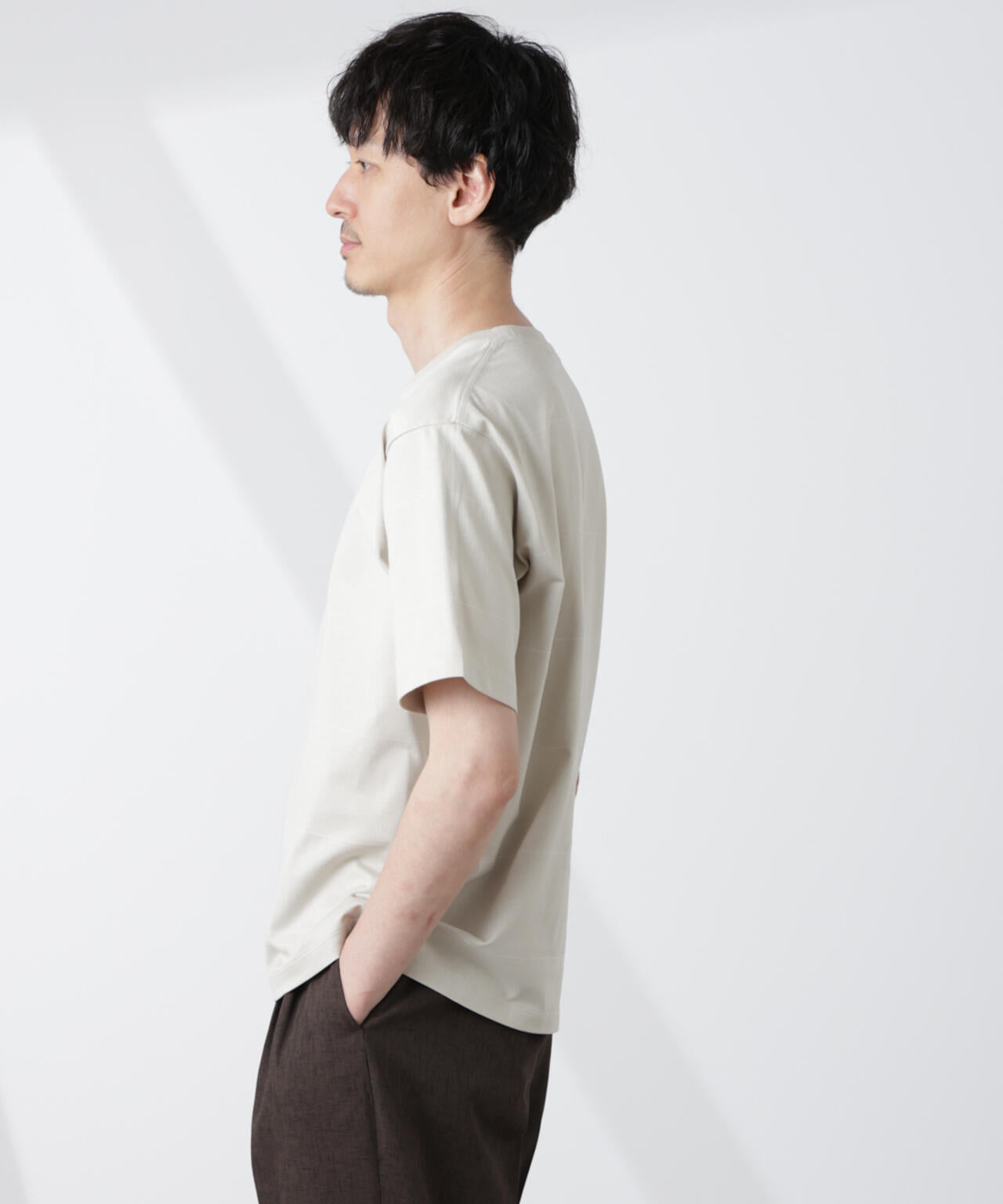 パネルボーダーTシャツ 半袖 6725124230