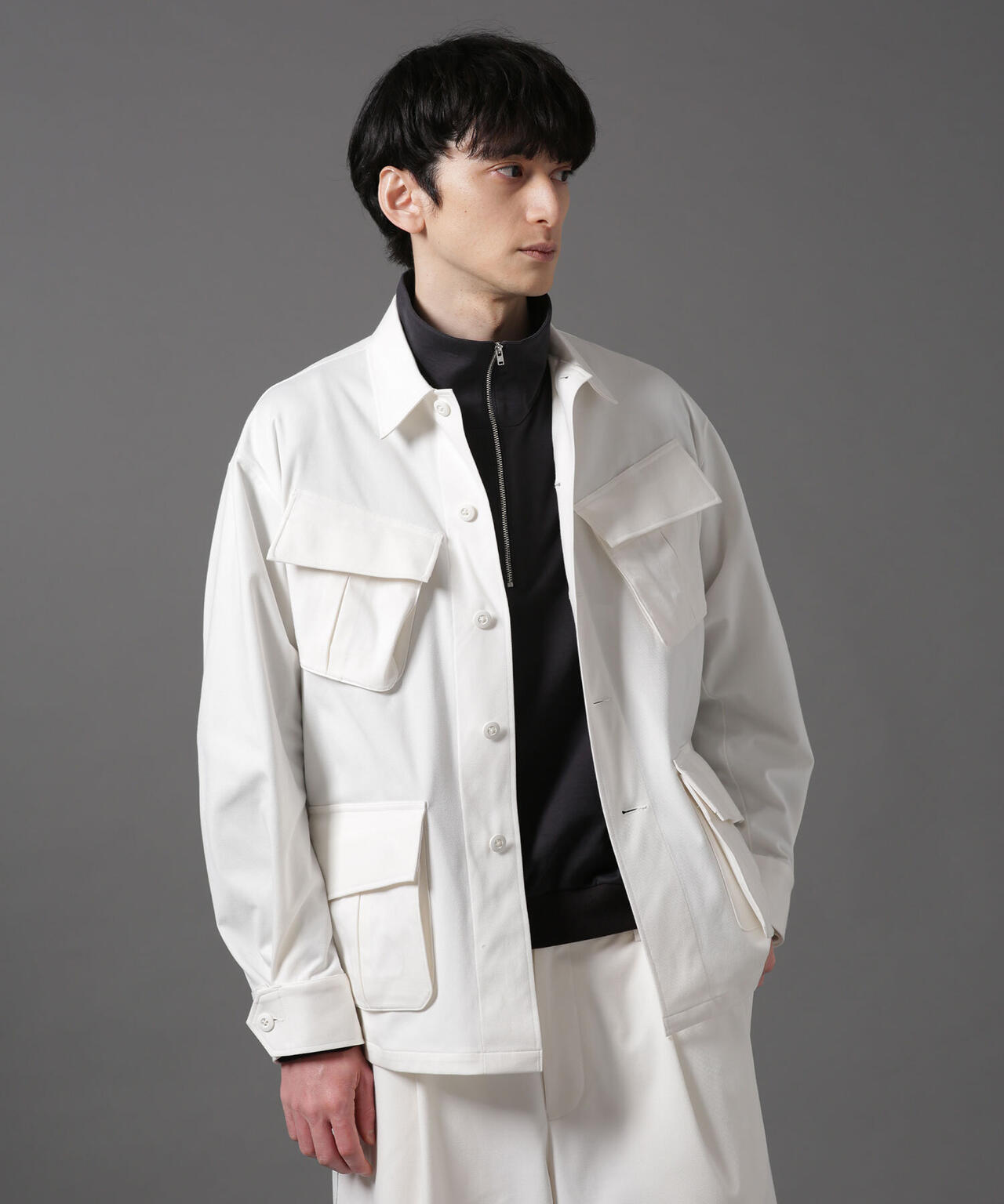 LB.01/ツイルニットフィールドジャケット 6683112205