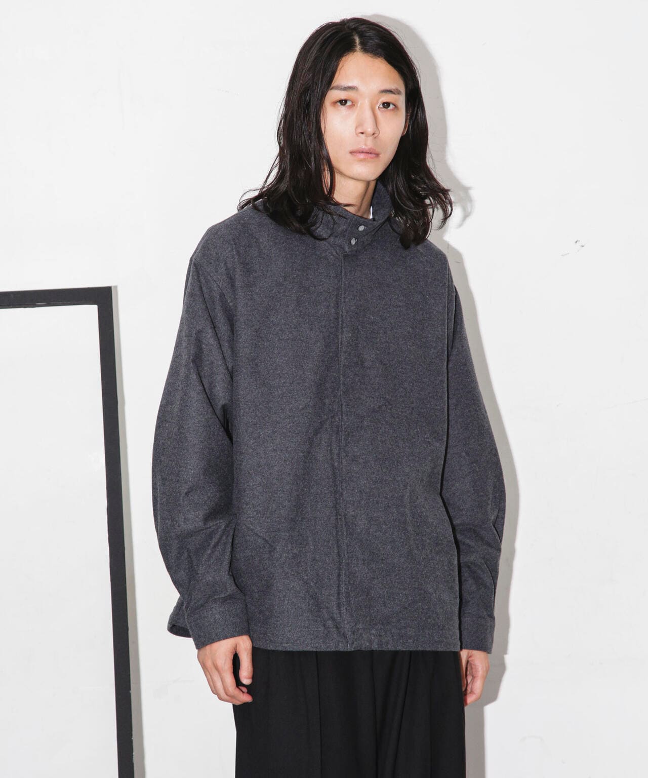 シャモアクロス スタンドカラーシャツ 6683220229
