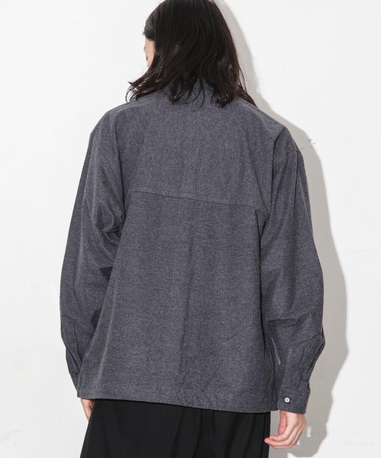 シャモアクロス スタンドカラーシャツ 6683220229
