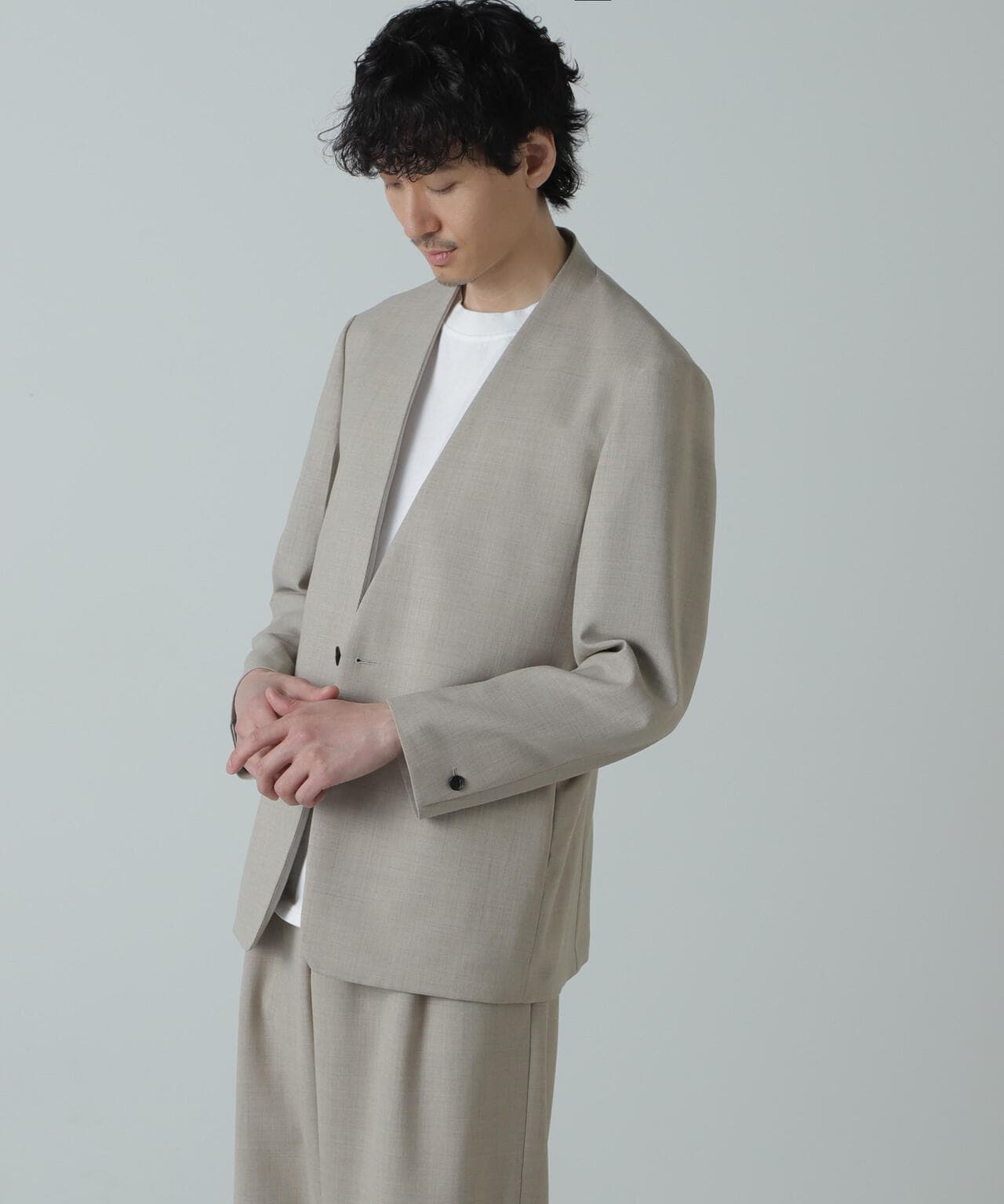 AB.ハイツイストウールトロジレカラーオーバージャケット(セットアップ可) 6684116206