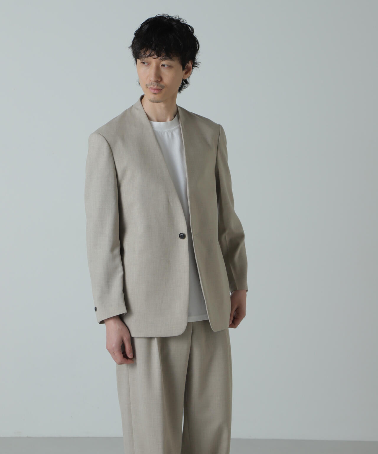 AB.ハイツイストウールトロジレカラーオーバージャケット(セットアップ可) 6684116206