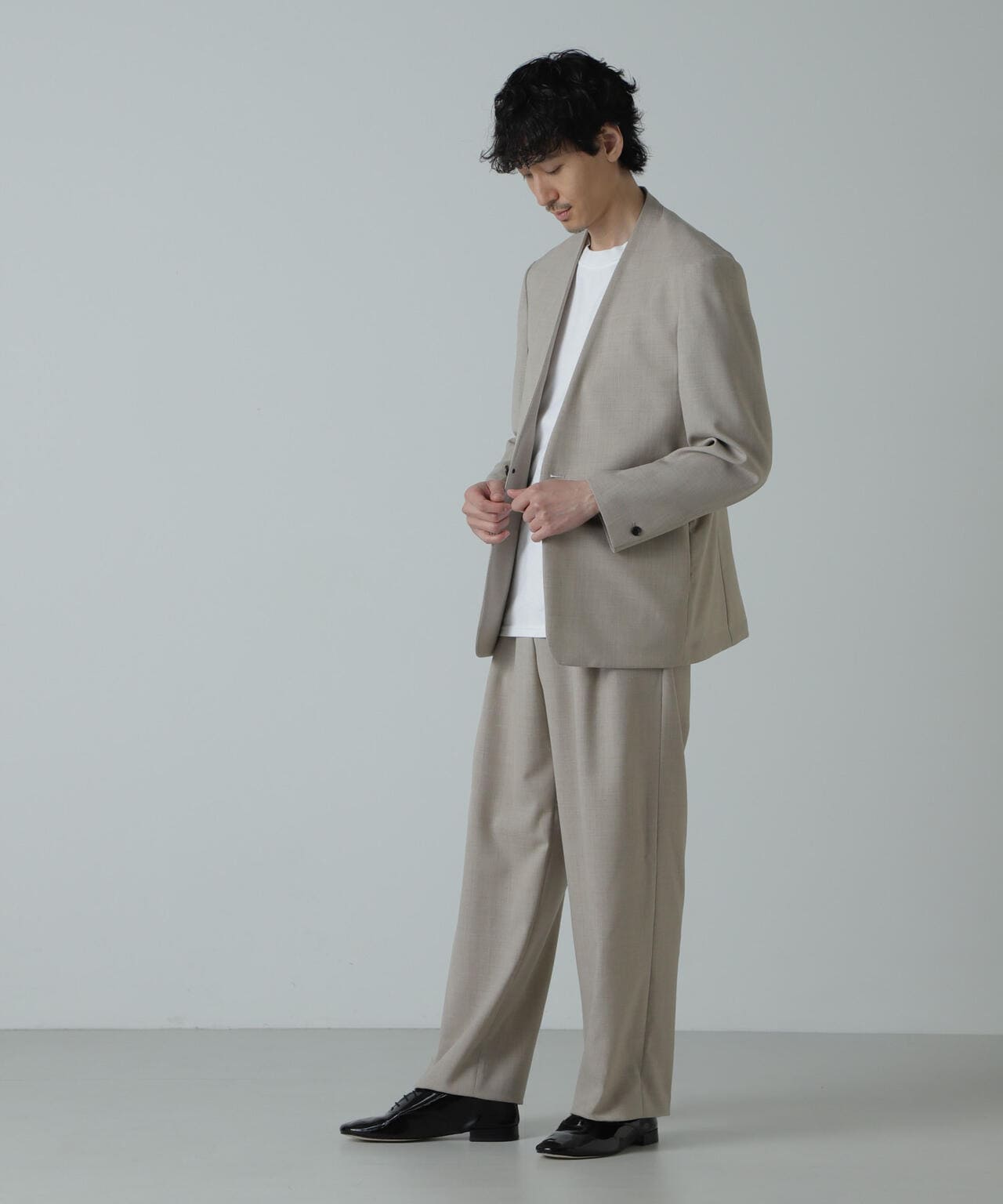 AB.ハイツイストウールトロジレカラーオーバージャケット(セットアップ可) 6684116206