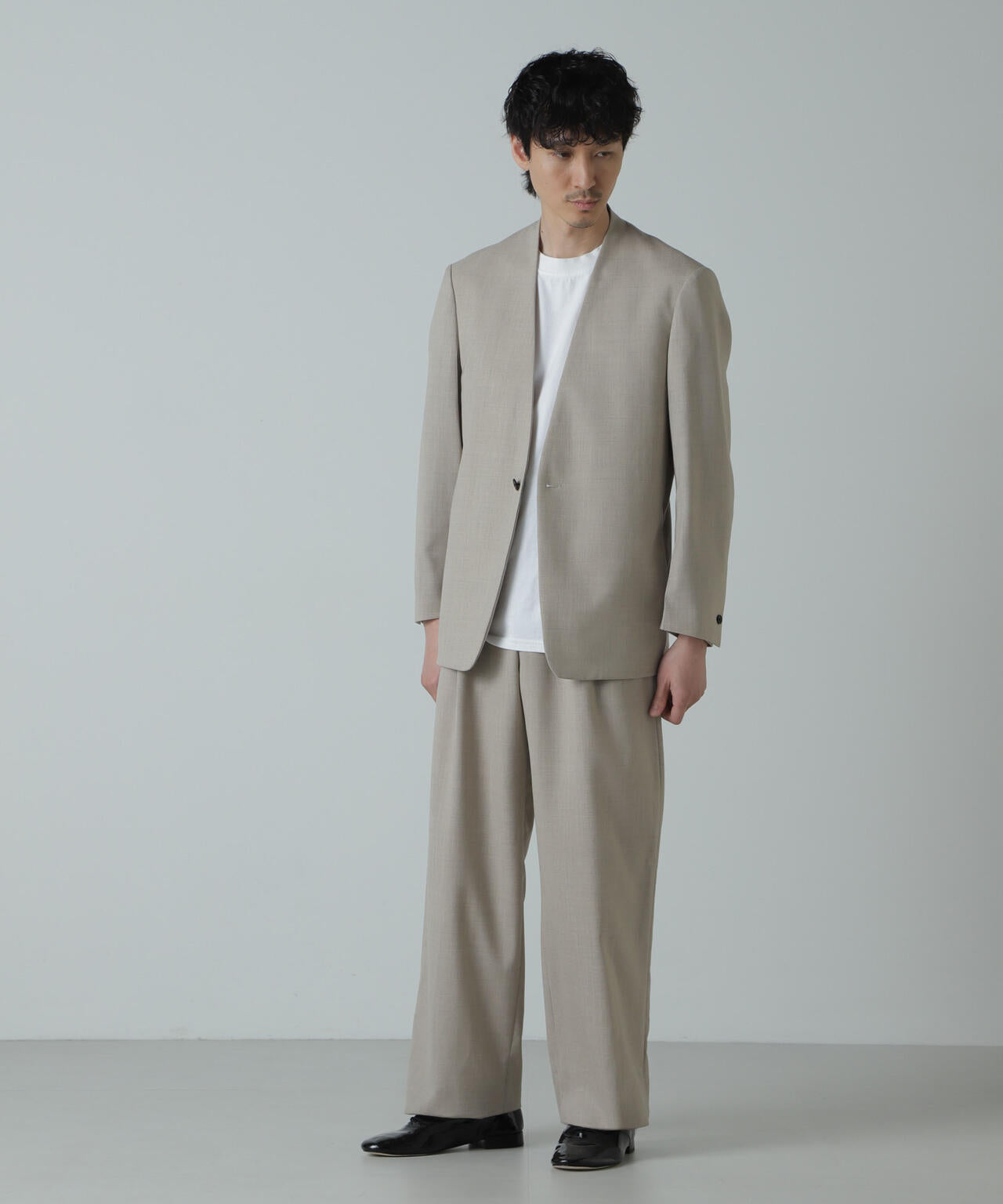 AB.ハイツイストウールトロジレカラーオーバージャケット(セットアップ可) 6684116206