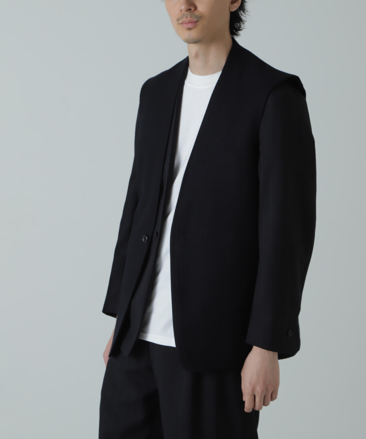 AB.ハイツイストウールトロジレカラーオーバージャケット(セットアップ可) 6684116206