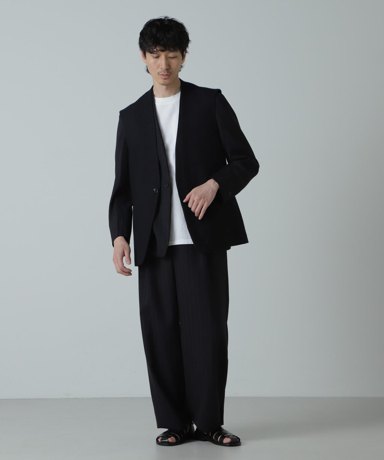 AB.ハイツイストウールトロジレカラーオーバージャケット(セットアップ可) 6684116206