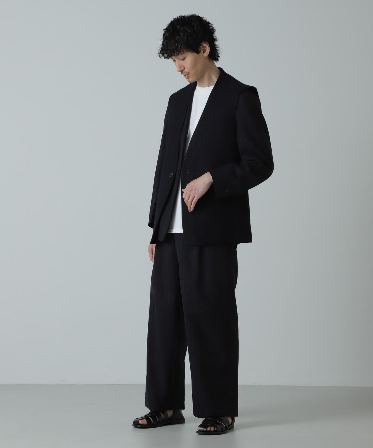 AB.ハイツイストウールトロジレカラーオーバージャケット(セットアップ可) 6684116206