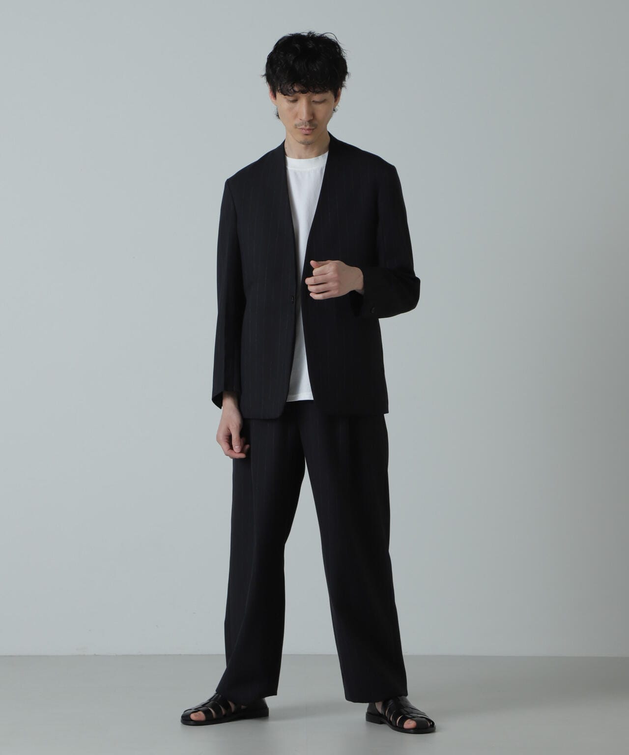 AB.ハイツイストウールトロジレカラーオーバージャケット(セットアップ可) 6684116206