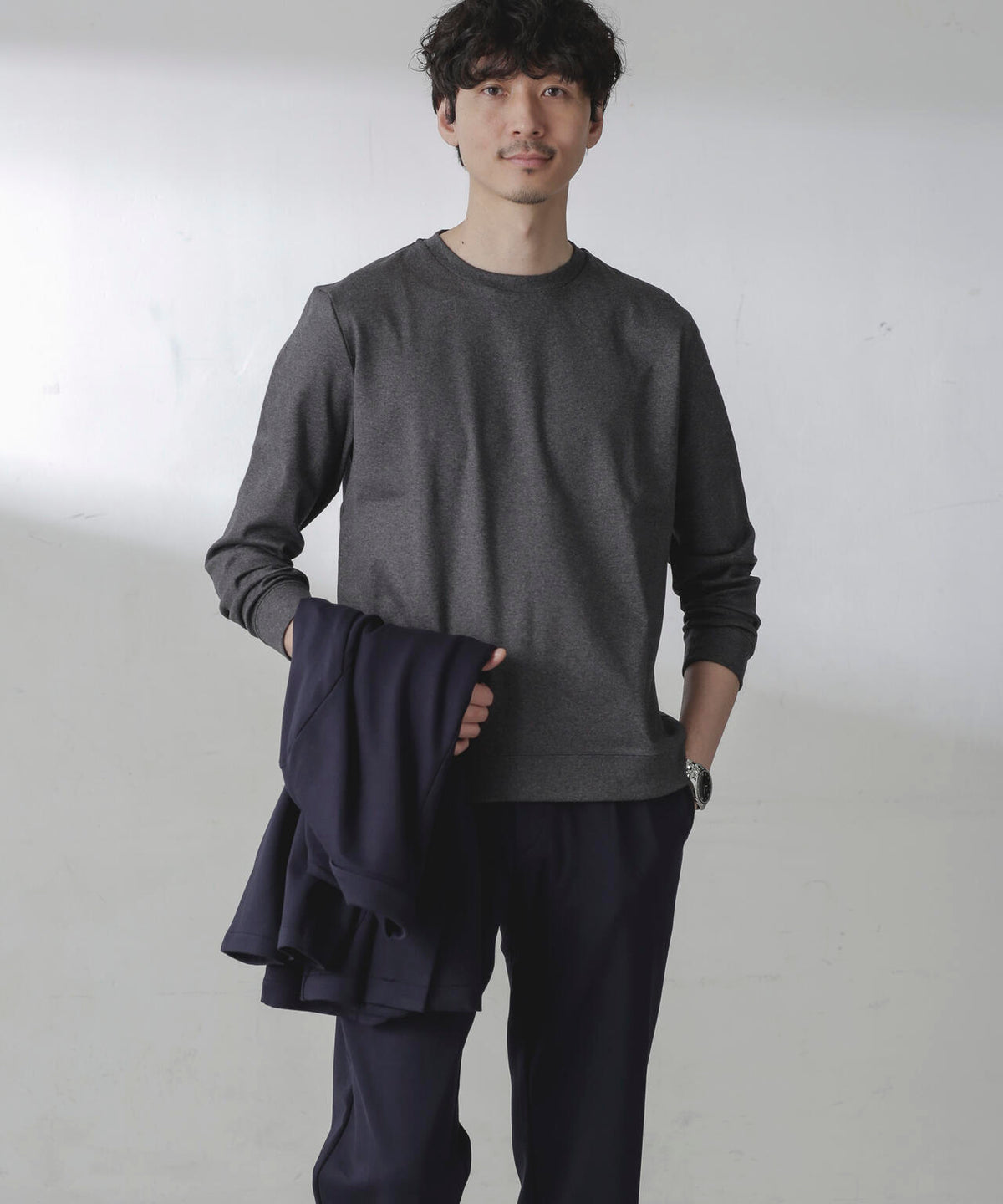 「FORMAL JERSEY」クルーネックカットソー長袖 6684123205