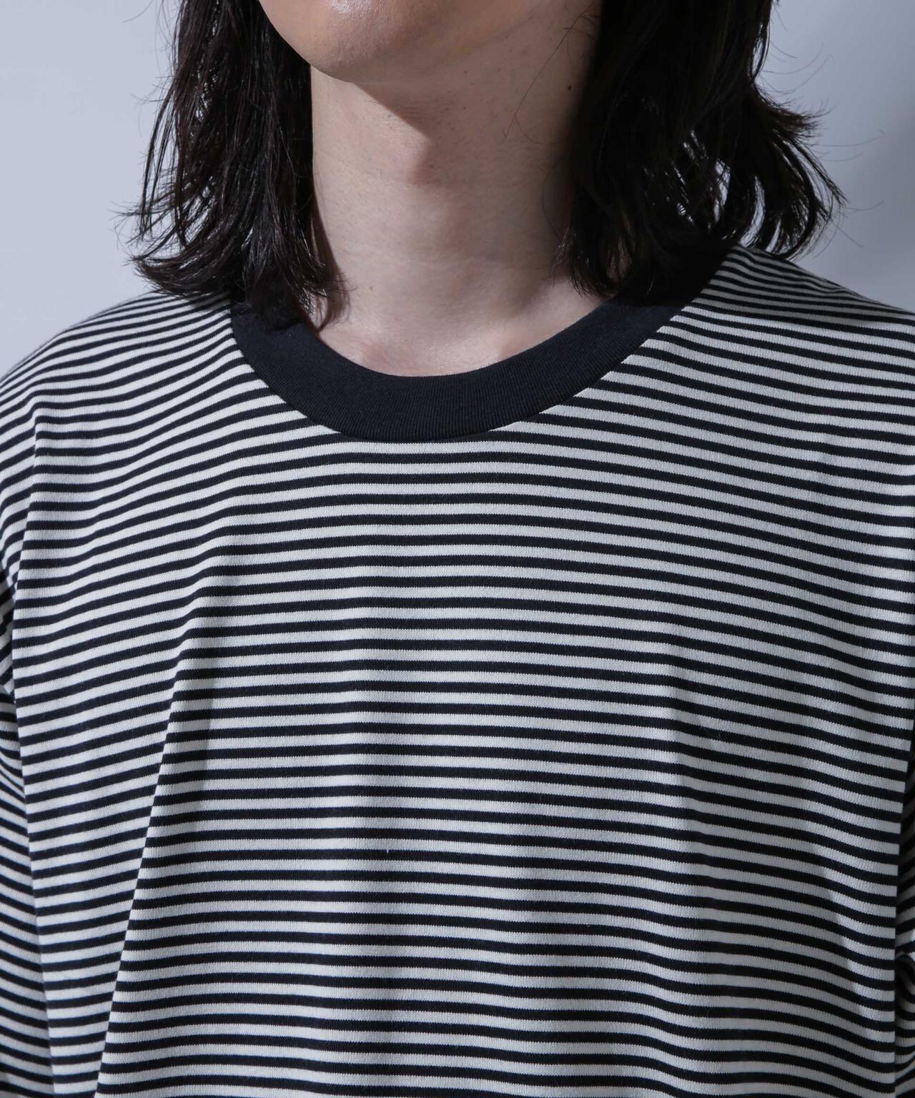 Anti Soaked(R) 汗染み防止 ボーダークルーネックTシャツ 6684124214