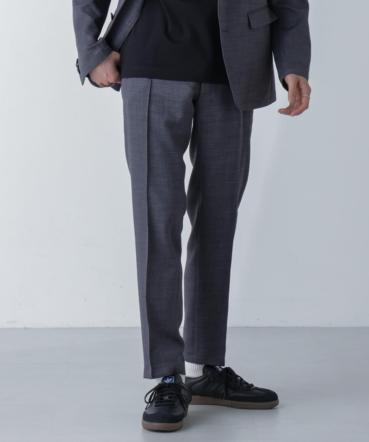 「N TROUSERS」Reflax(R)スラブツイルストレッチパンツ(セットアップ可) 6684129203