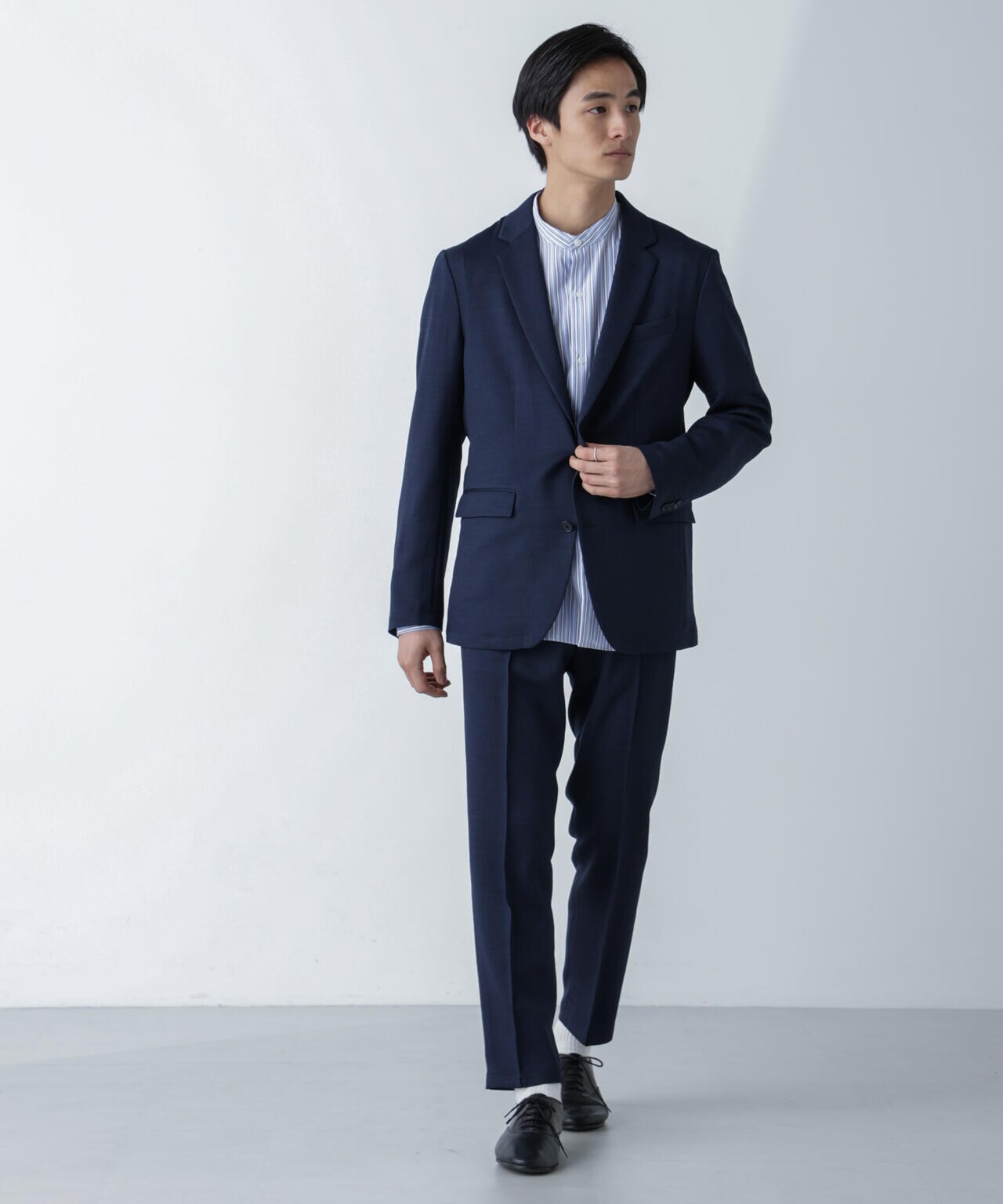 「N TROUSERS」Reflax(R)スラブツイルストレッチパンツ(セットアップ可) 6684129203