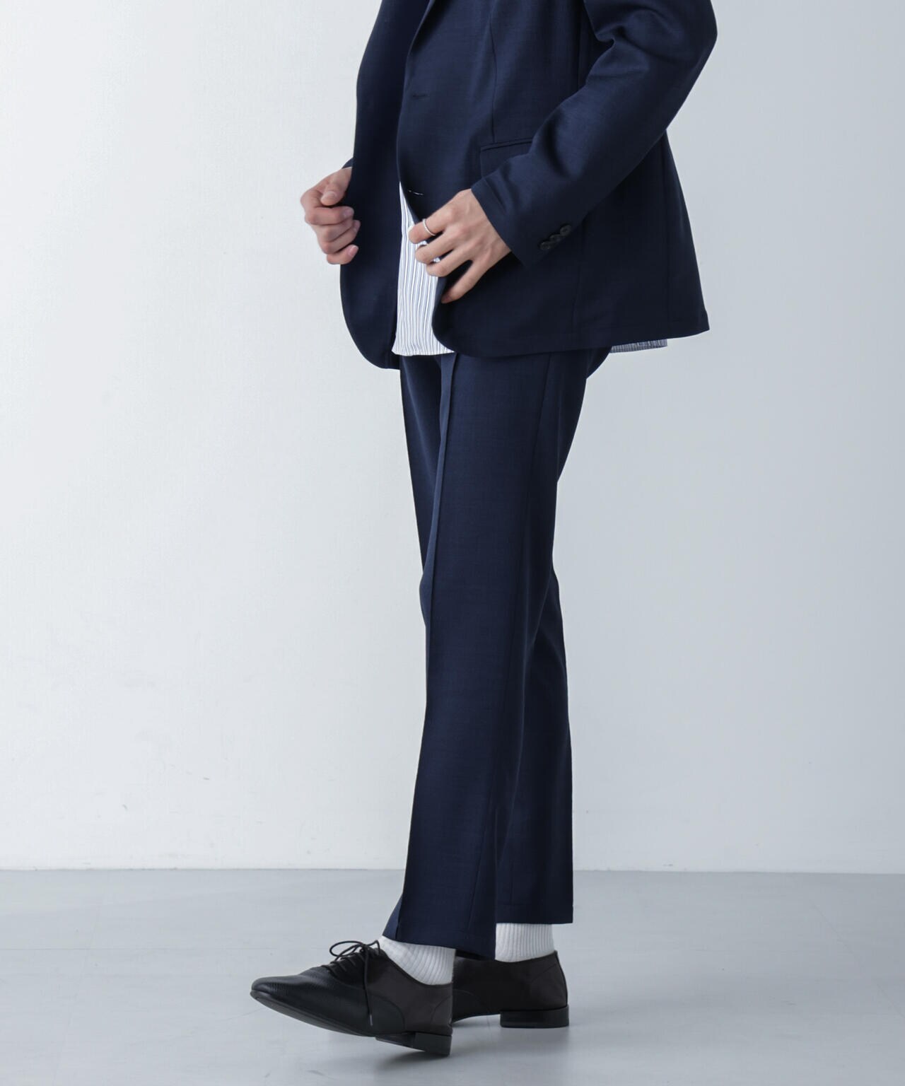 「N TROUSERS」Reflax(R)スラブツイルストレッチパンツ(セットアップ可) 6684129203