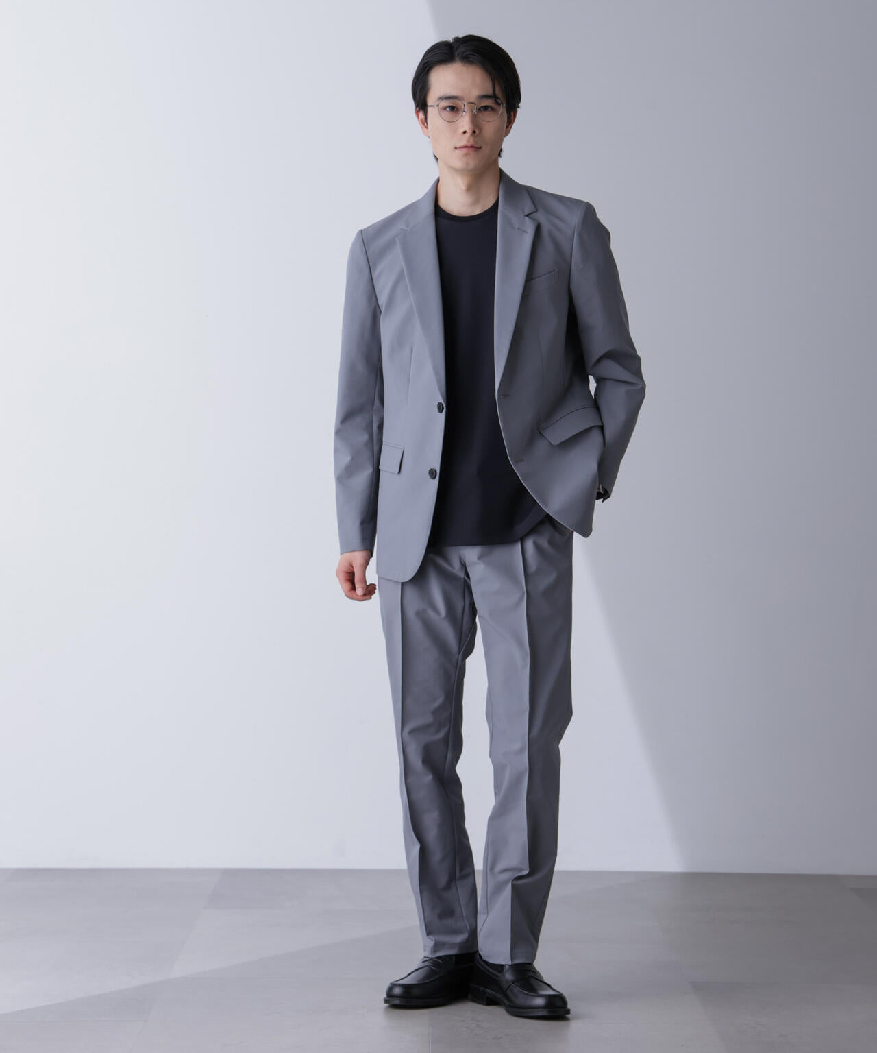 「N JACKET PREMIUM」TEXBRID(R)撥水ウラドットストレッチジャケット(セットアップ可) 6684217201