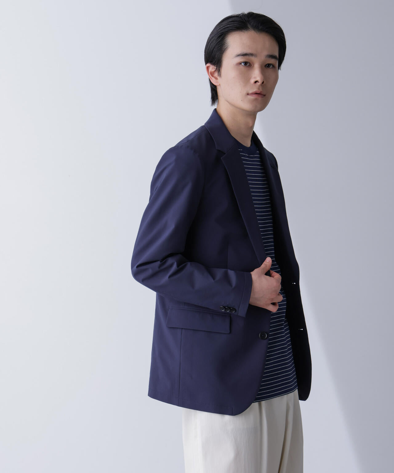 「N JACKET PREMIUM」TEXBRID(R)撥水ウラドットストレッチジャケット(セットアップ可) 6684217201