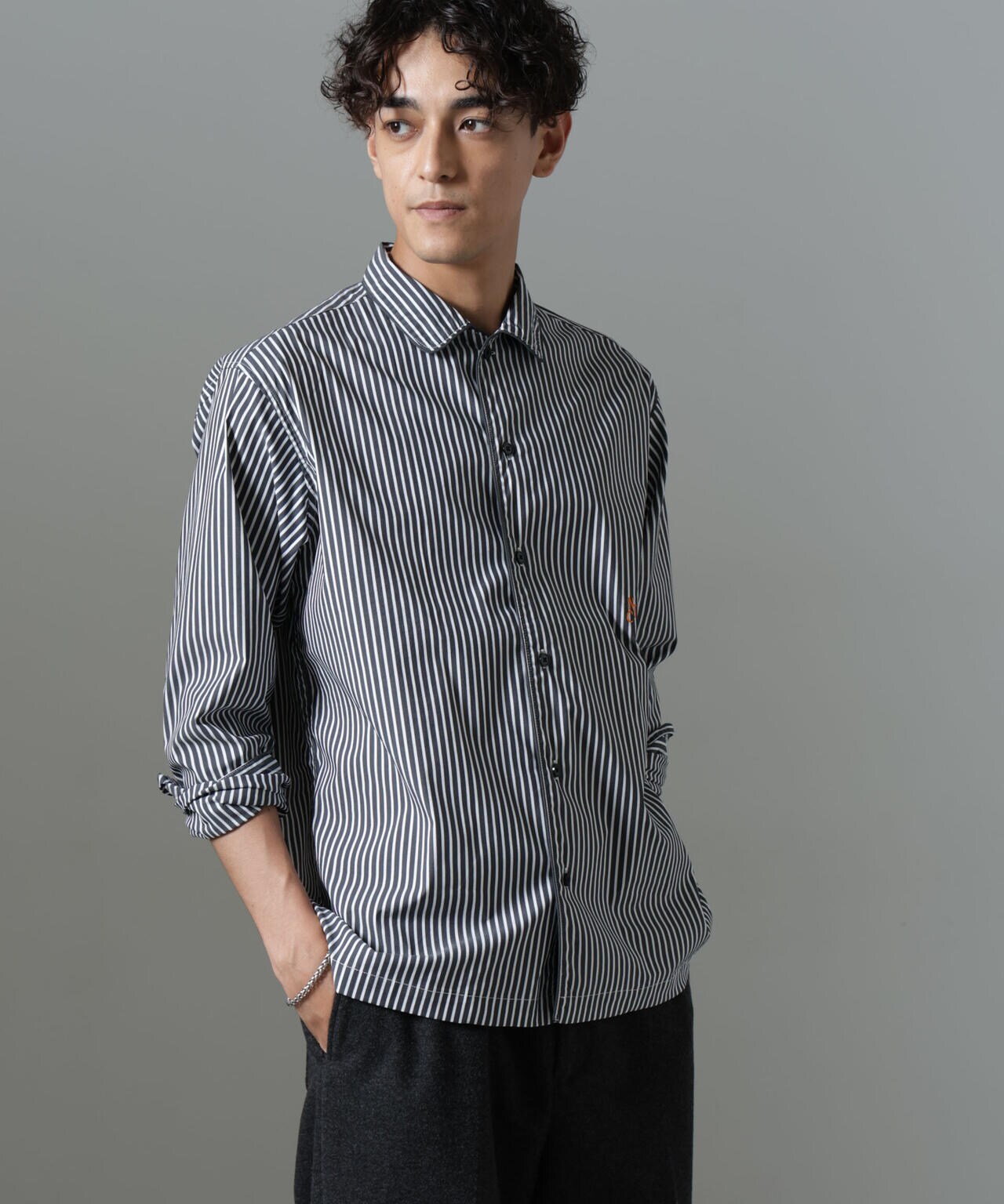 「NJ/CLUB」HOMESTOCK ストライプシャツ 6684220225