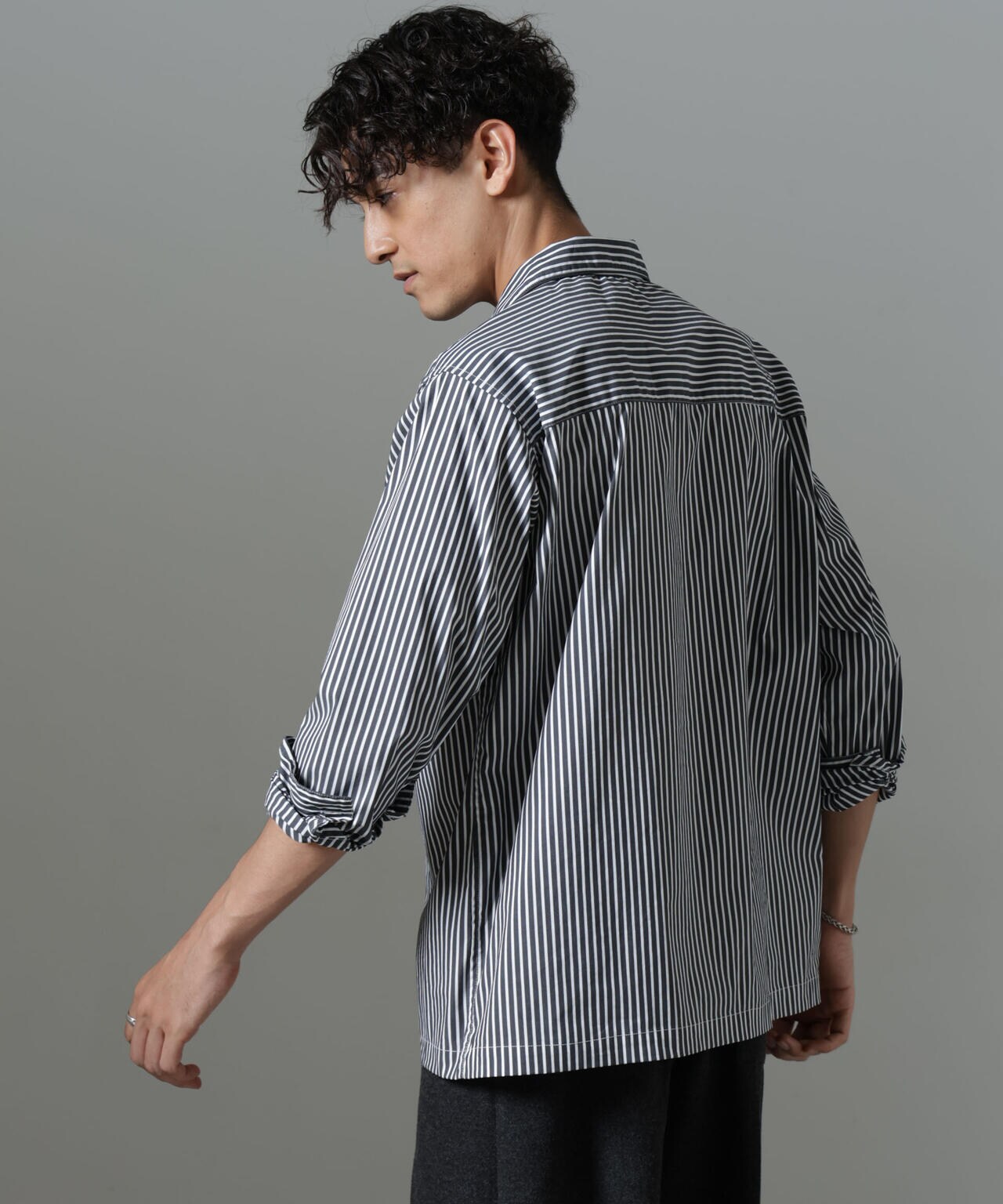 「NJ/CLUB」HOMESTOCK ストライプシャツ 6684220225