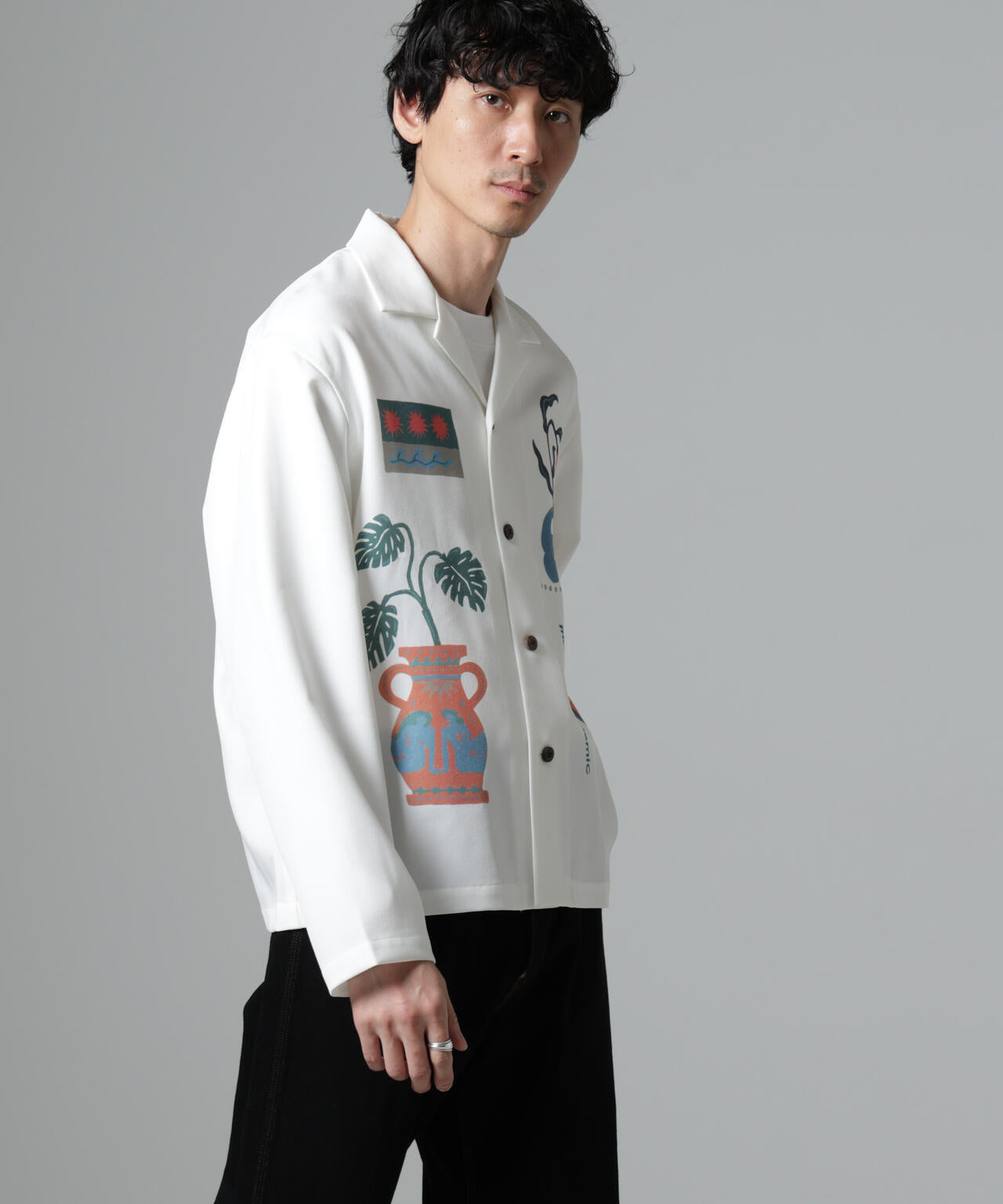 「Toyameg」modern academic オールインプリントブルゾン 6684220230