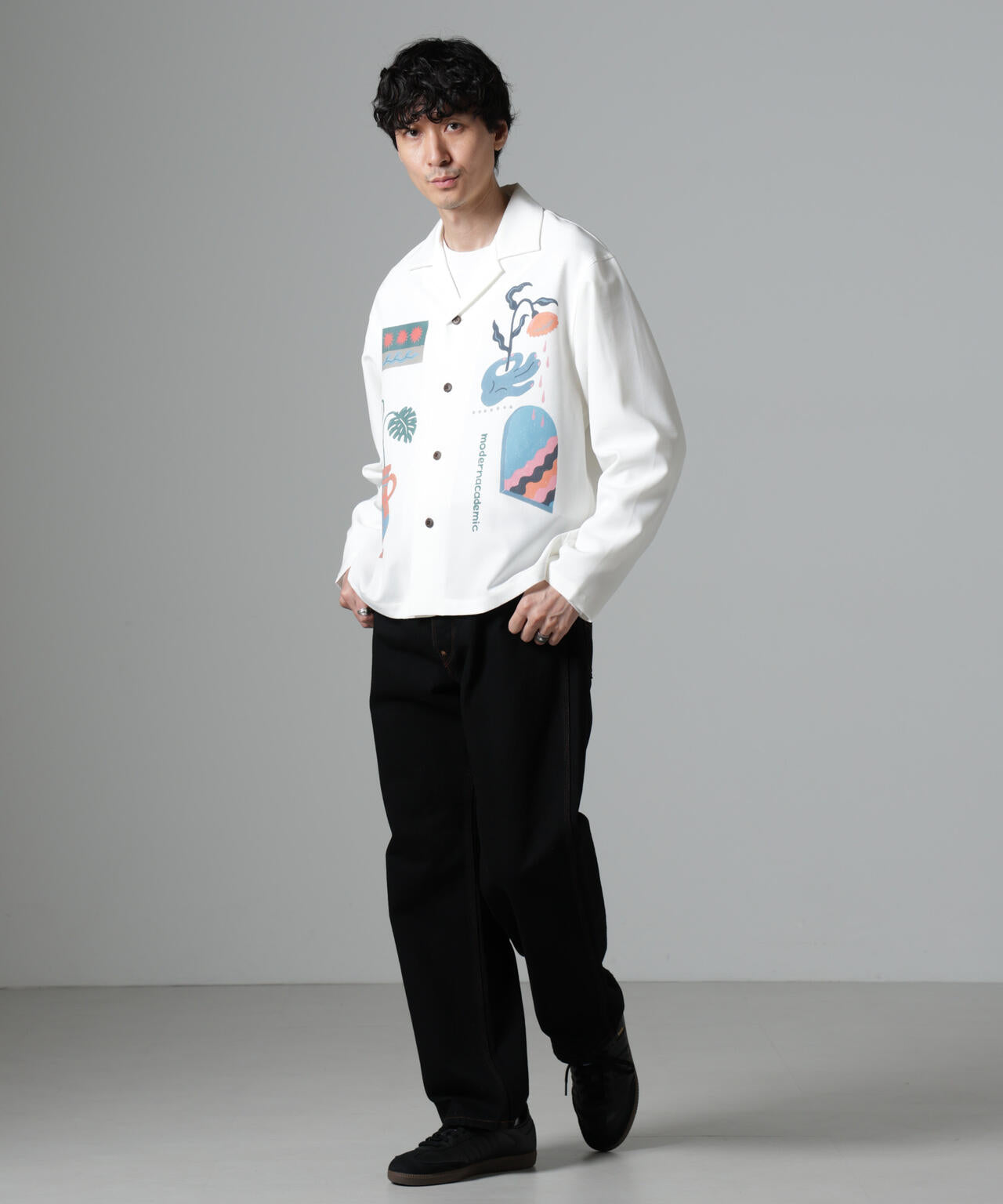 「Toyameg」modern academic オールインプリントブルゾン 6684220230