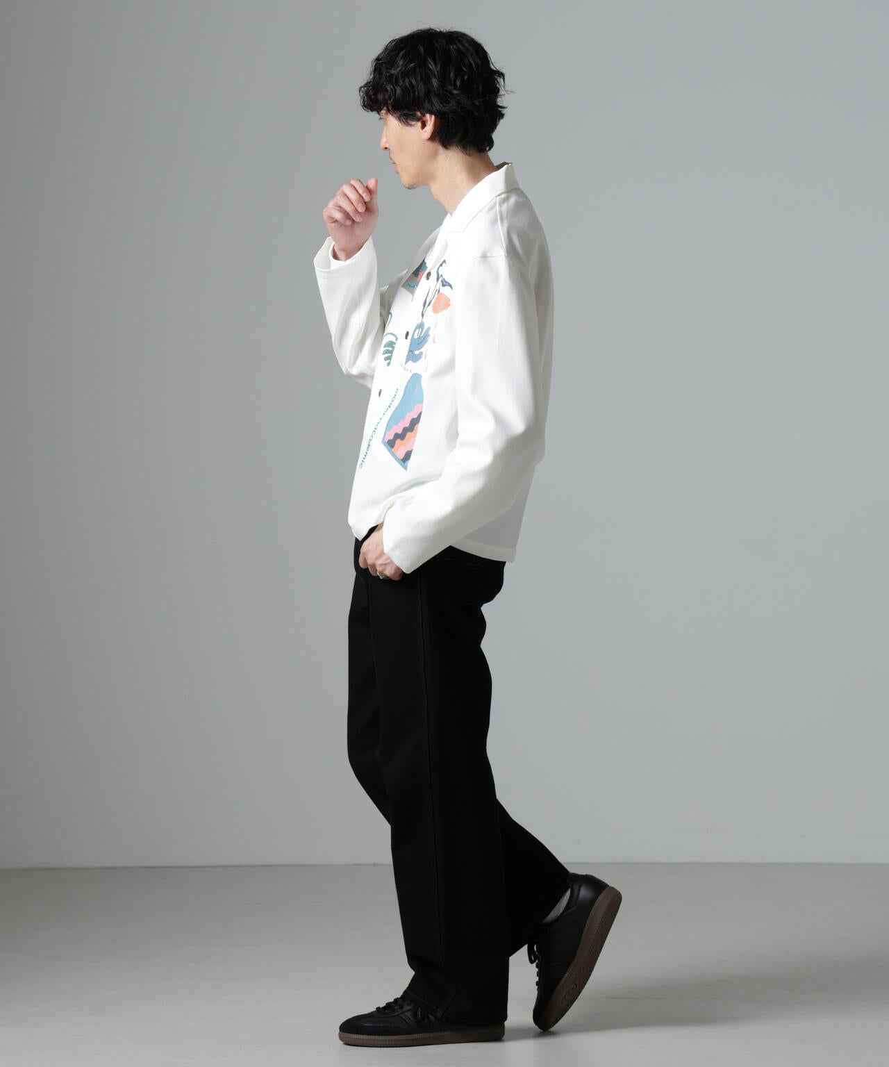 「Toyameg」modern academic オールインプリントブルゾン 6684220230