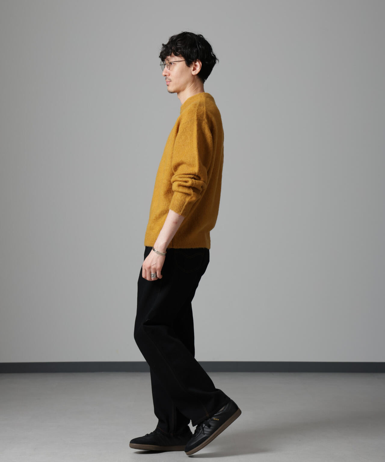 モヘヤブレンド起毛クルーネックニット 6684222257