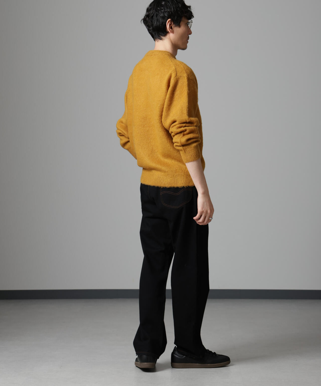 モヘヤブレンド起毛クルーネックニット 6684222257