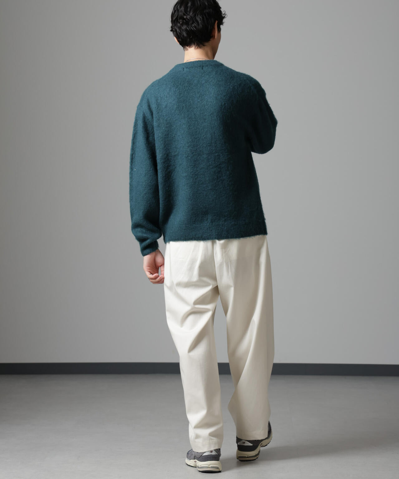 モヘヤブレンド起毛クルーネックニット 6684222257