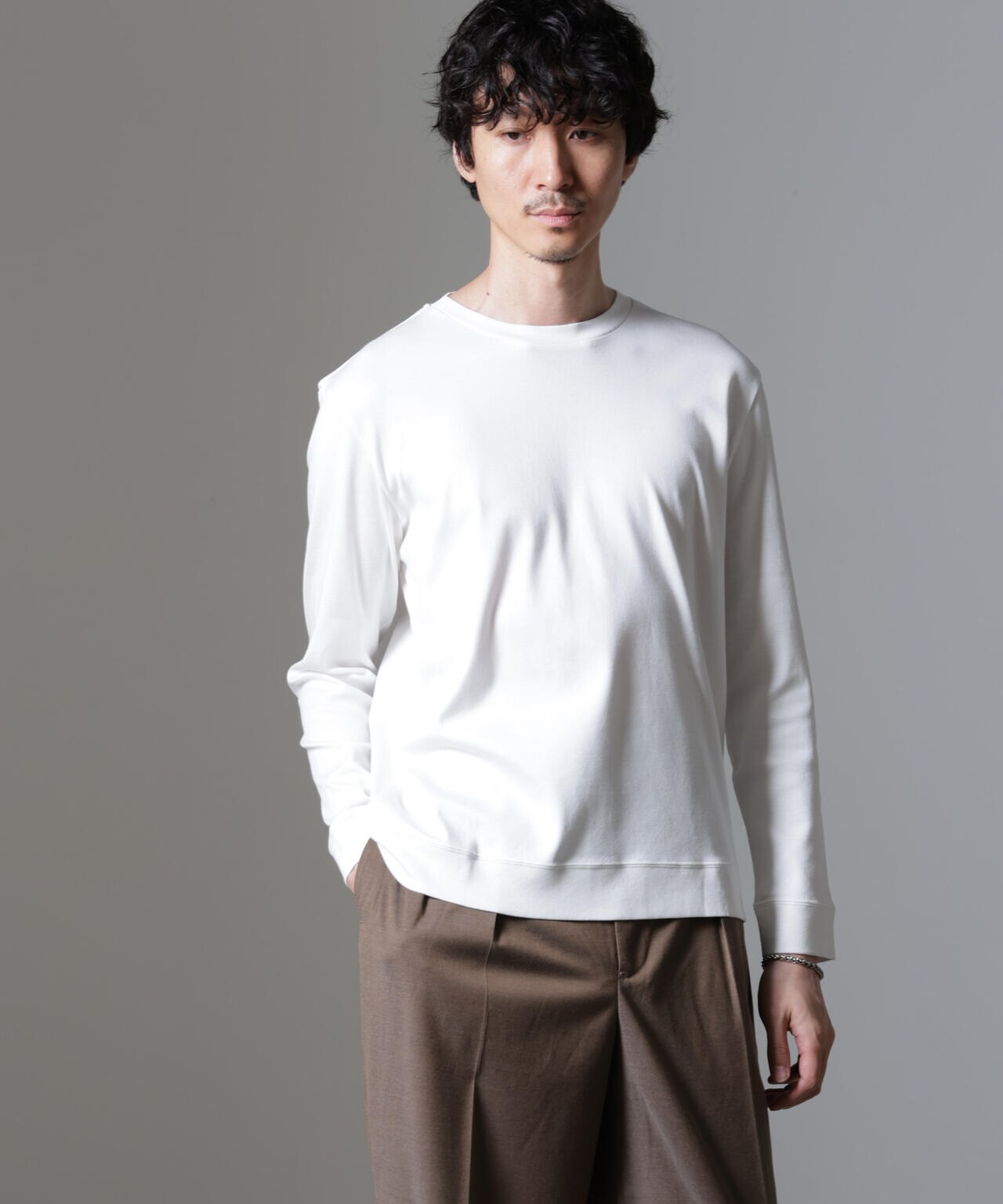 「FORMAL JERSEY」クルーネックカットソー長袖 6684223215